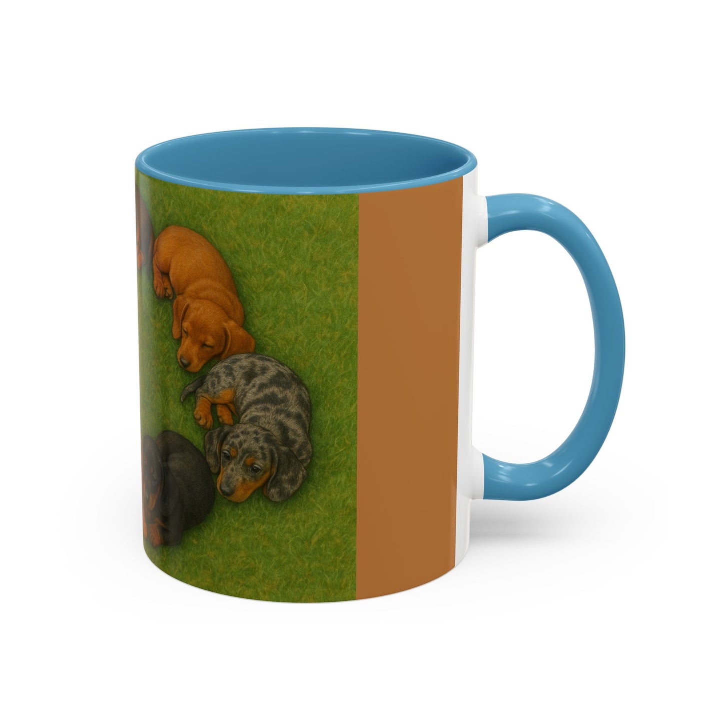 Dachshund puppies Accent Coffee Mug - Perfect Gift for Dog Lovers