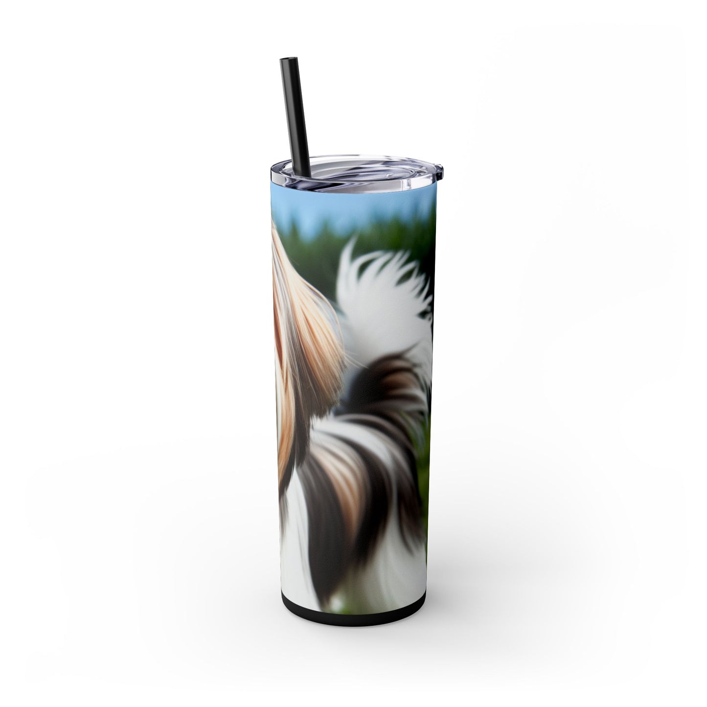 Biewer Terrier Tumbler with Straw, 20oz