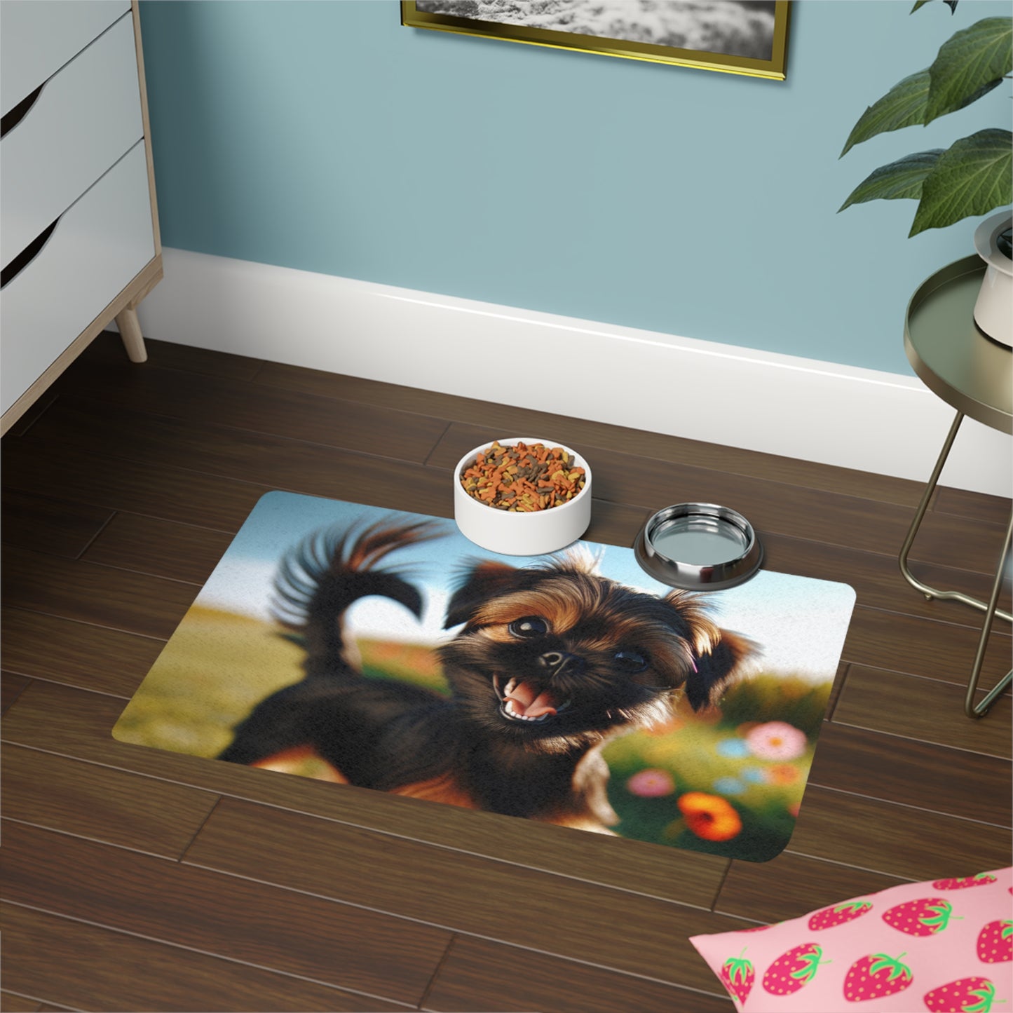 Pet Food Mat (12x18) - Griffon Bruxellois