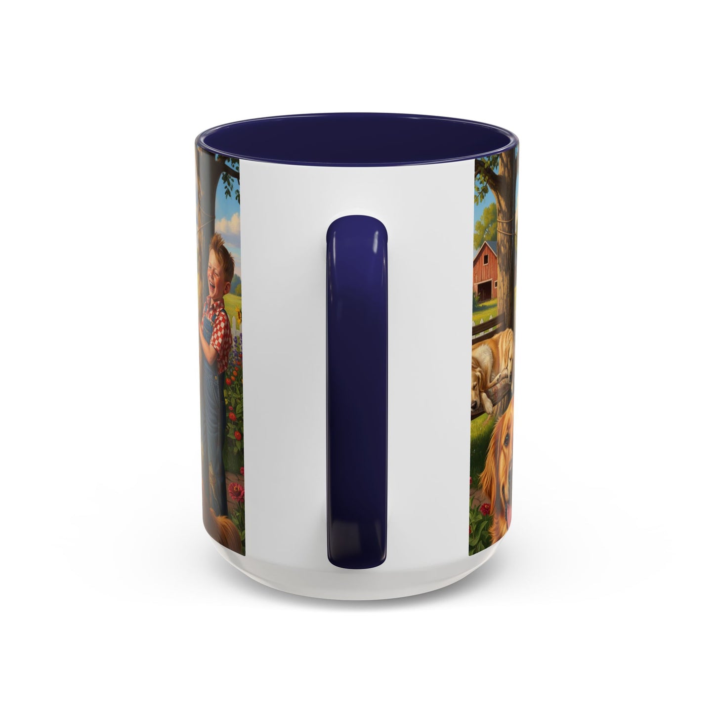 Golden Retriever Accent Coffee Mug - Perfect Gift for Dog Lovers