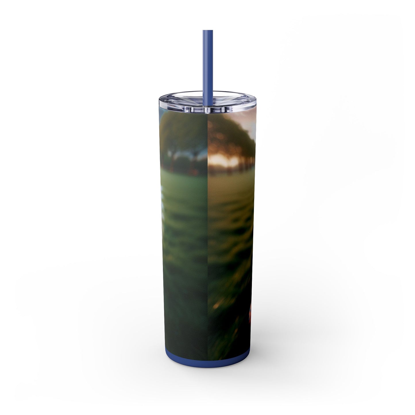 Brittany Dog Tumbler with Straw, 20oz