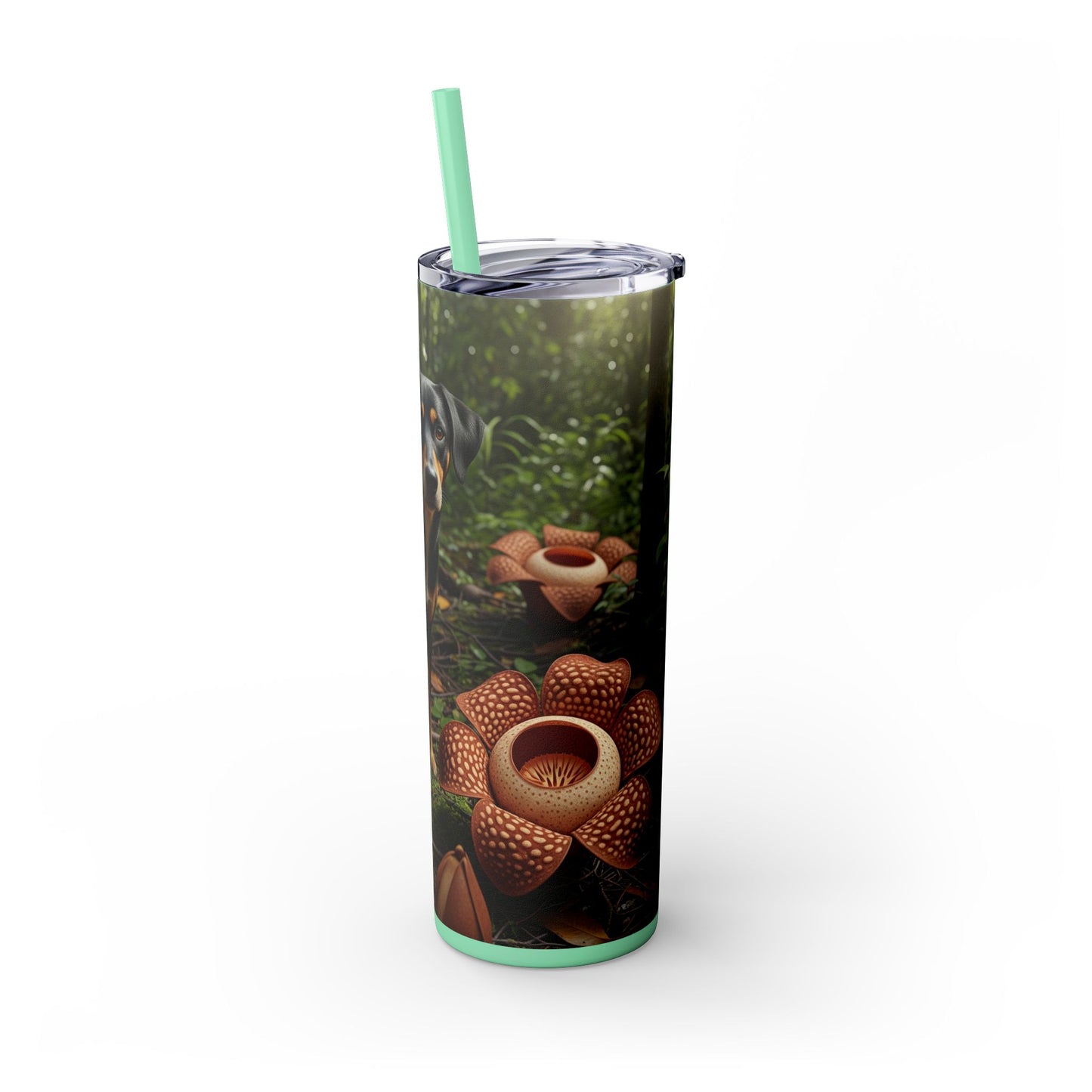 Telomian Skinny Tumbler with Straw, 20oz