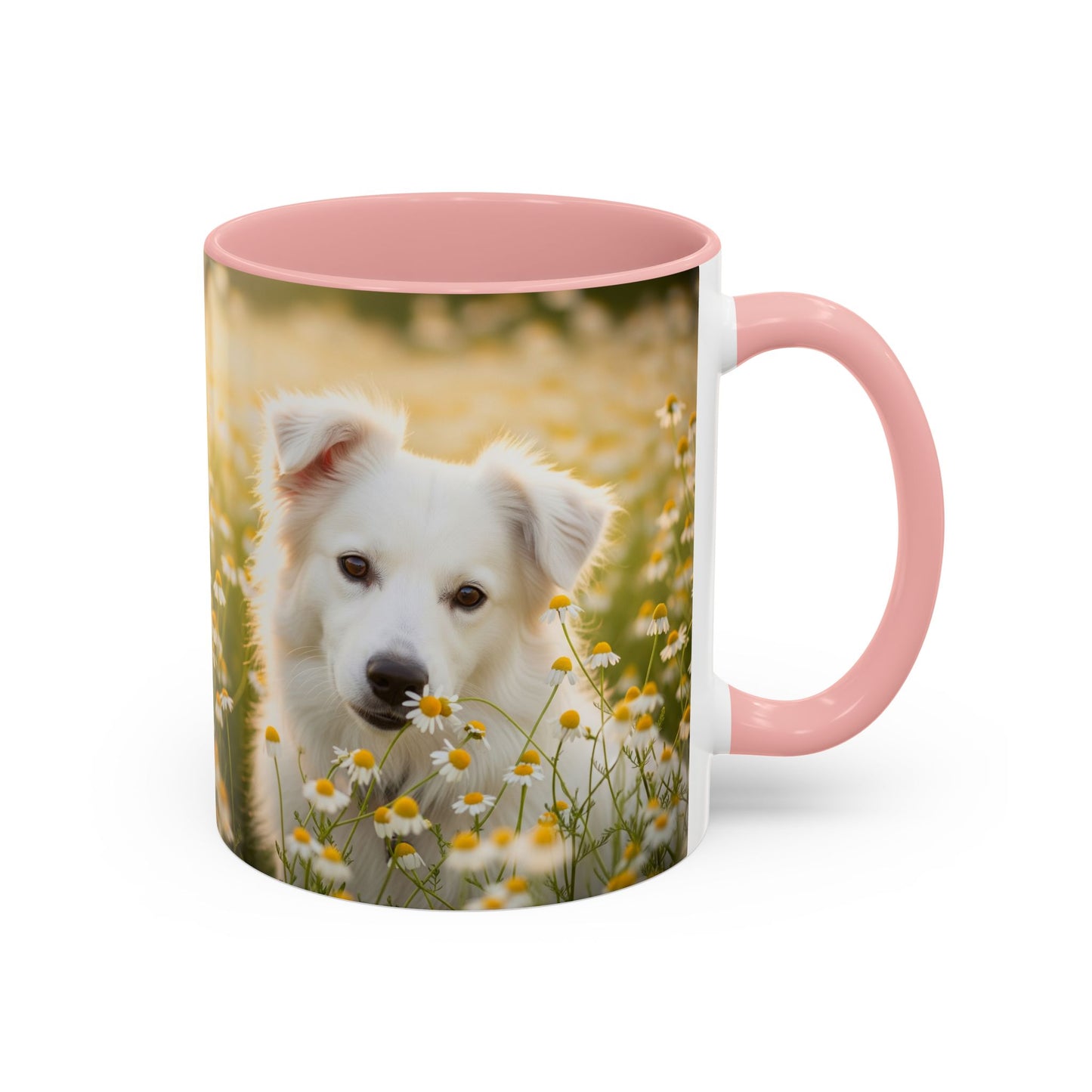 Russkaya Tsvetnaya Bolonka Accent Coffee Mug - Perfect Gift for Dog Lovers