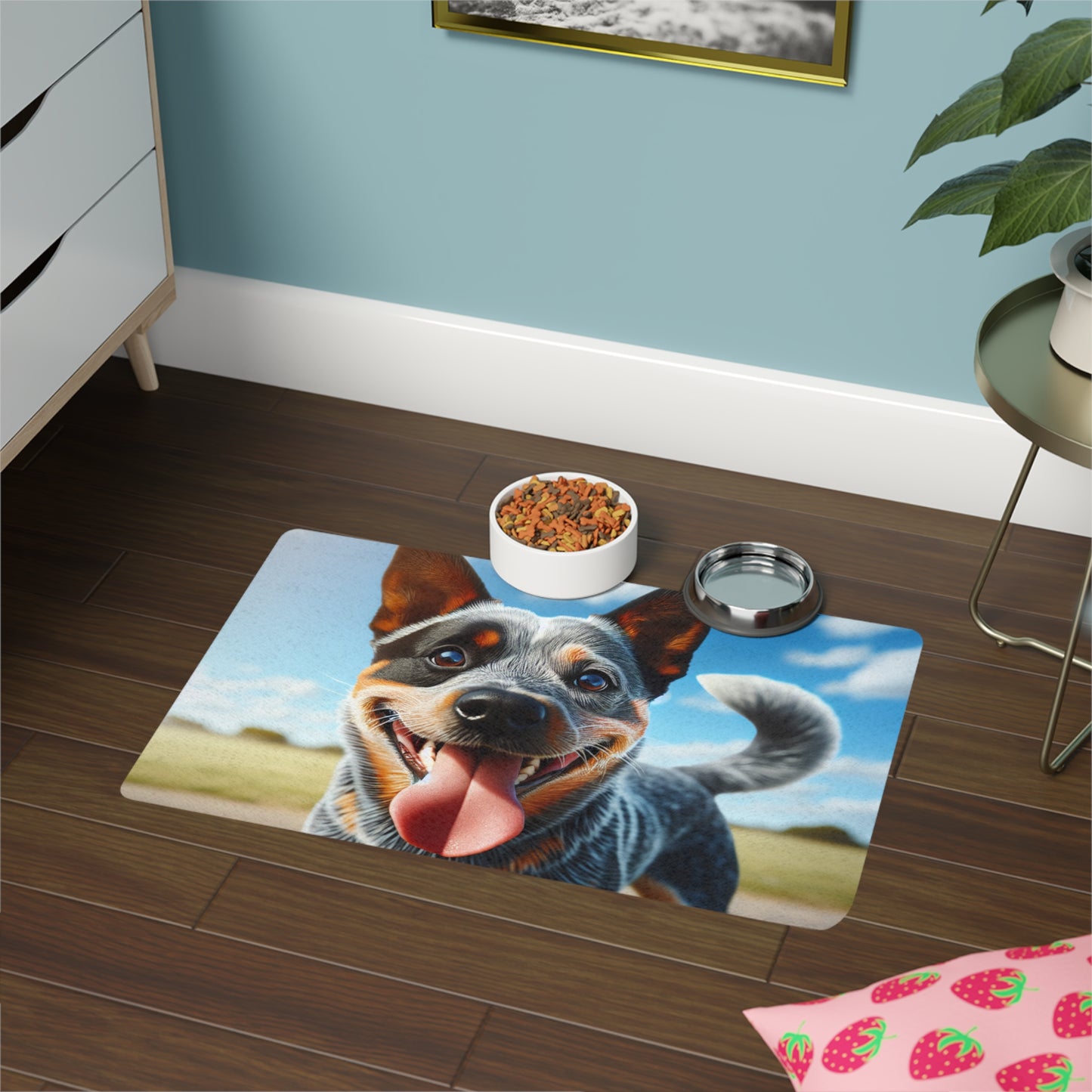 Pet Food Mat (12x18) - Australian Stumpy Tail Cattle Dog