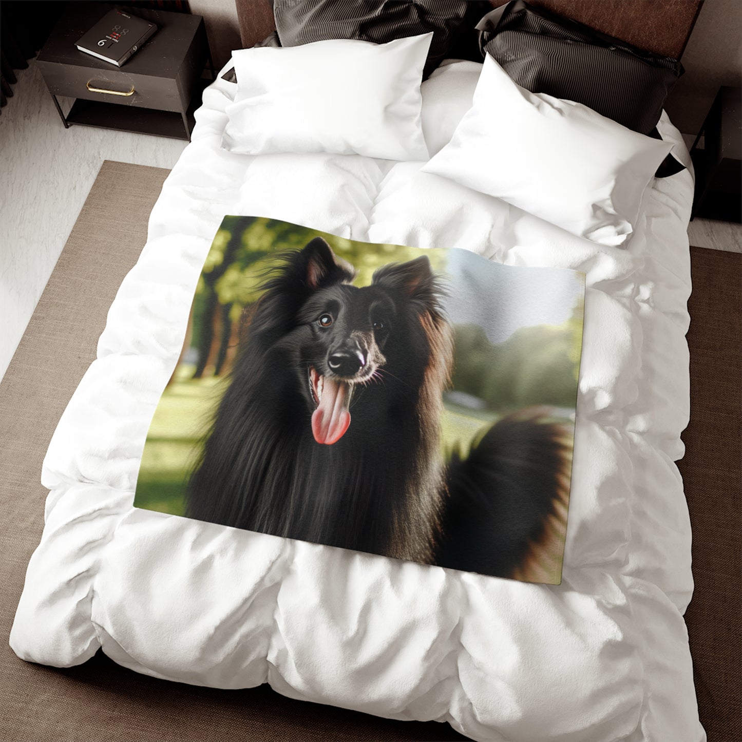 Belgian Shepherd Dog Groenendael Sweatshirt Blanket