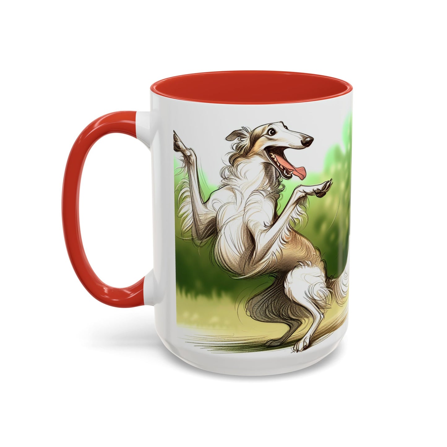 Borzoi Accent Coffee Mug - Perfect Gift for Dog Lovers