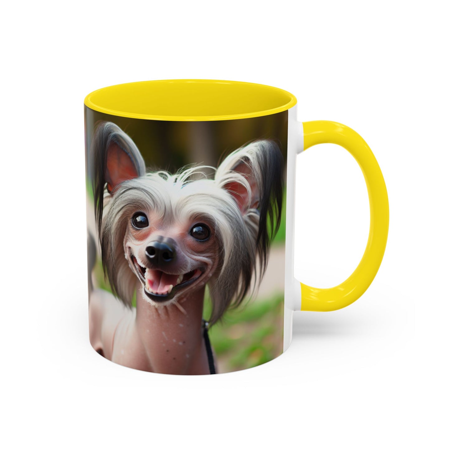 Chinese Crested Dog Accent Coffee Mug - Perfect Gift for Dog Lovers