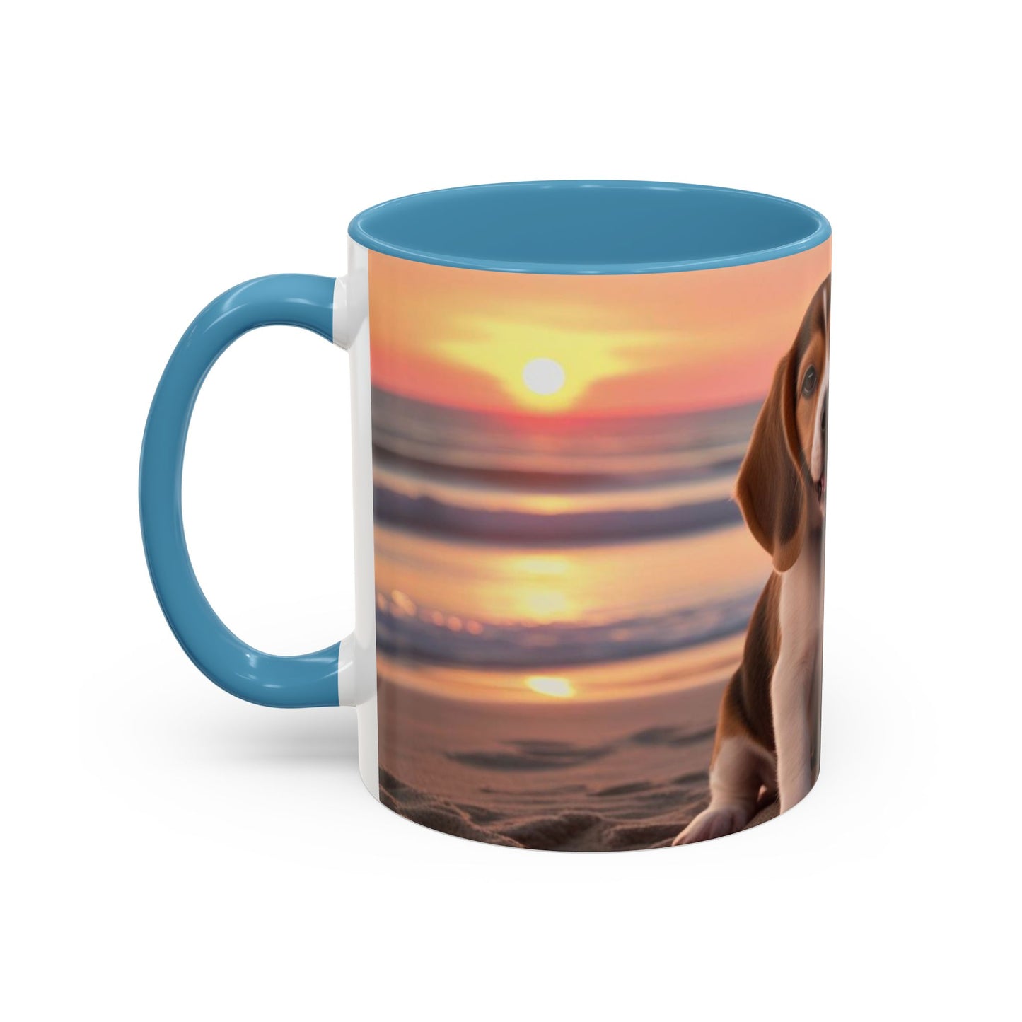 Beagle Love Accent Coffee Mug - Perfect Gift for Dog Lovers