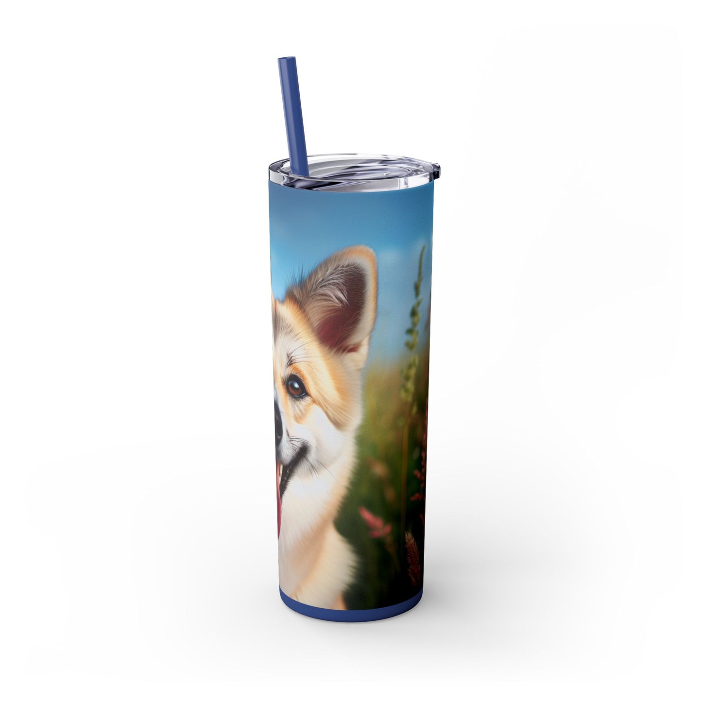 Canaan Dog Tumbler with Straw, 20oz