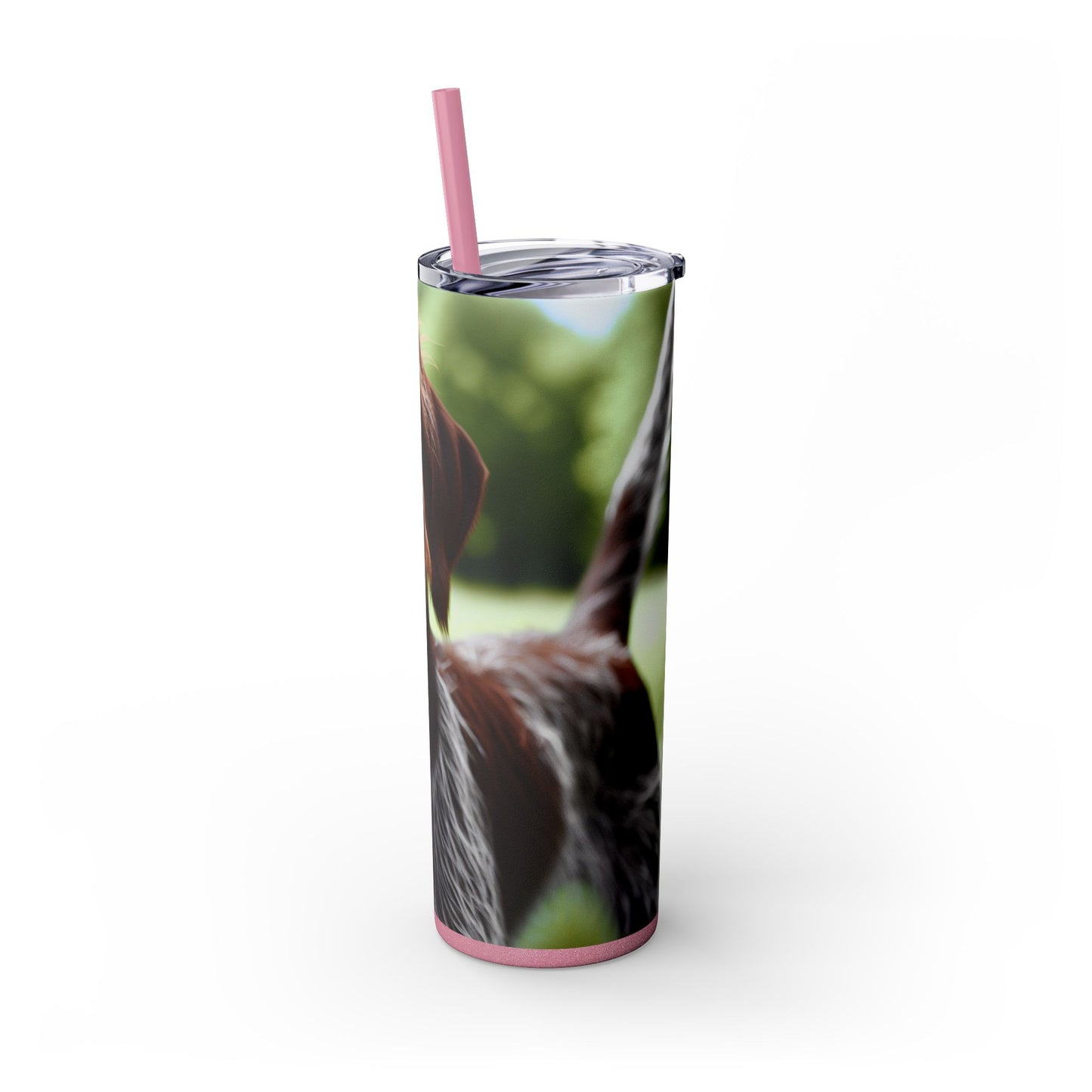 Wirehaired Slovakian Pointer Skinny Tumbler with Straw, 20oz