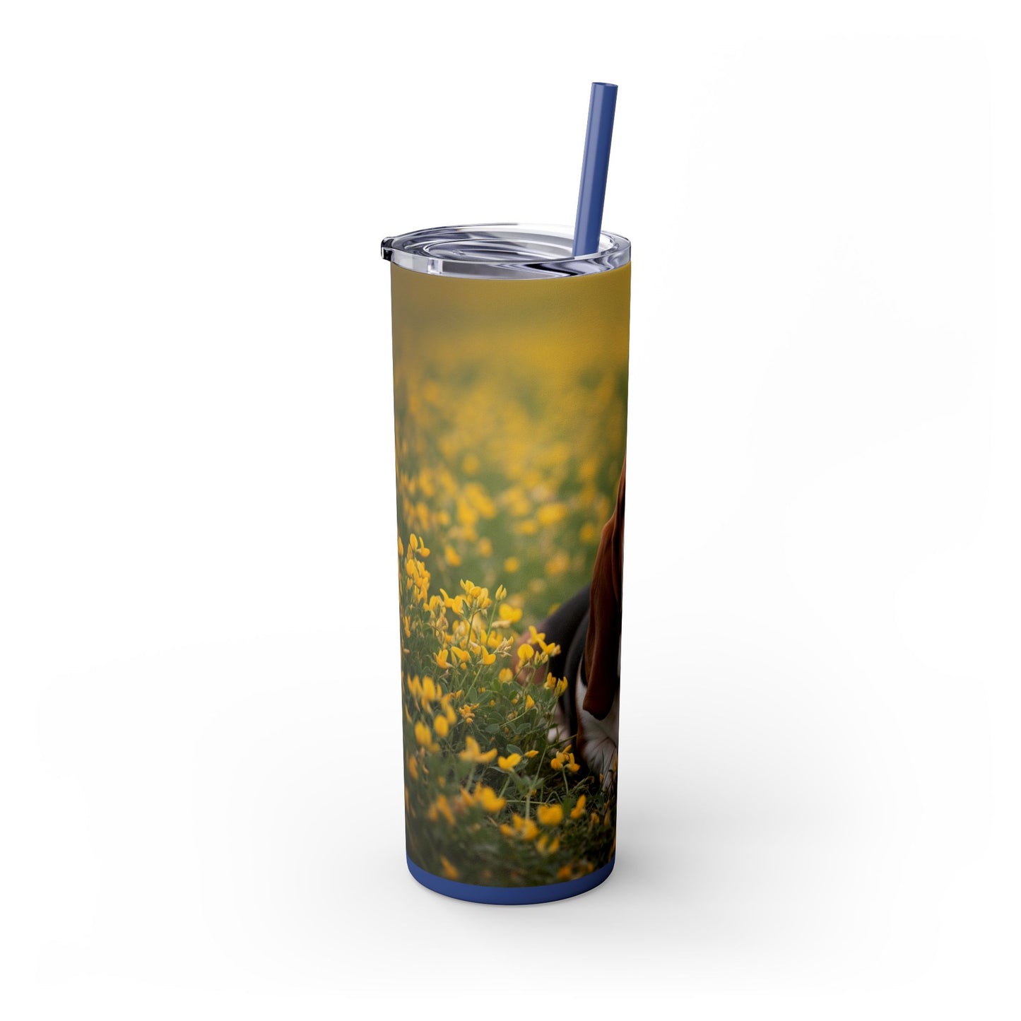 Basset Hound Tumbler with Straw, 20oz