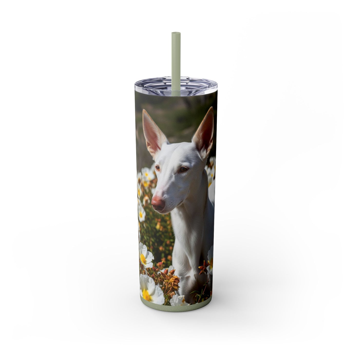 Ibizan Hound Tumbler with Straw, 20oz