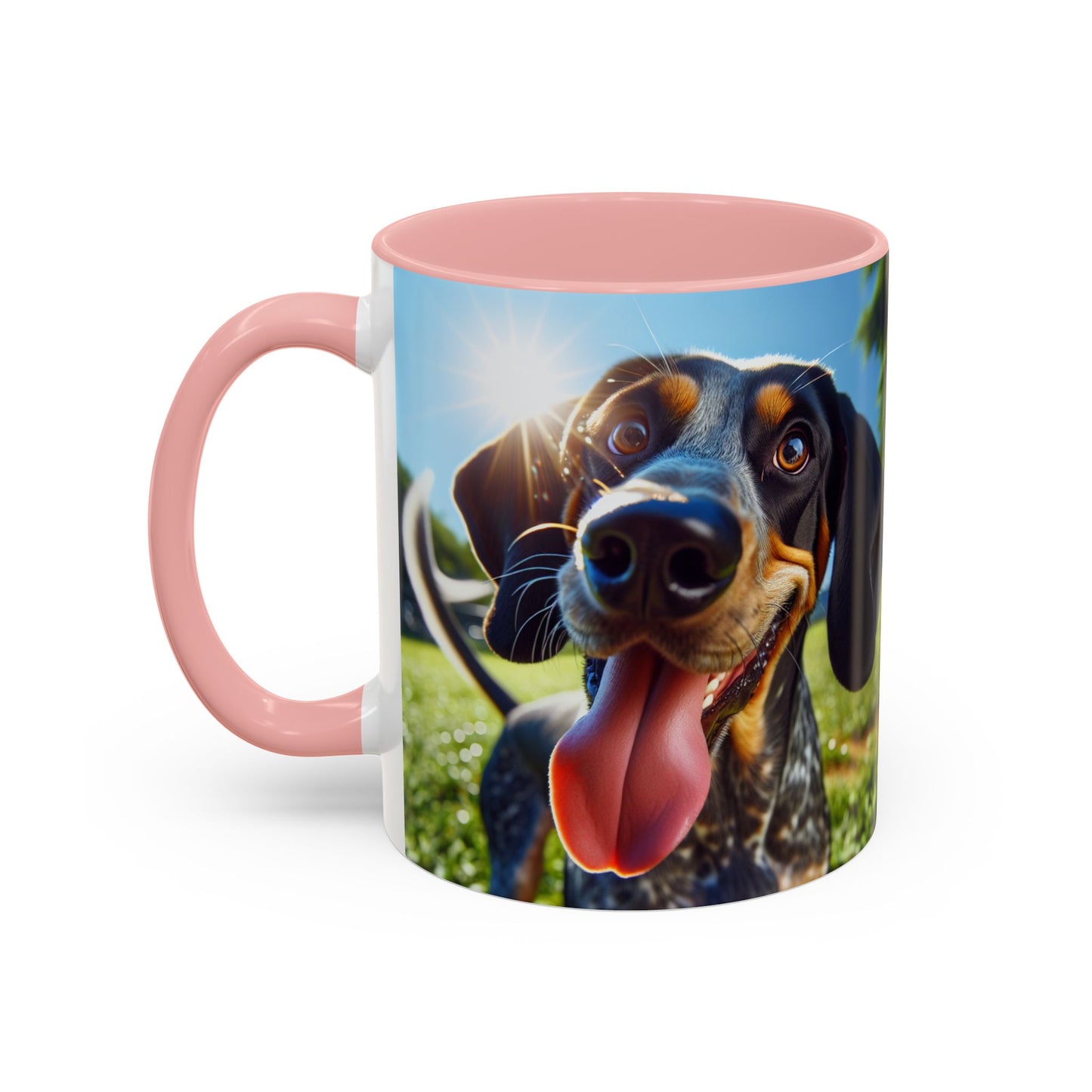 Bluetick Coonhound Accent Coffee Mug - Perfect Gift for Dog Lovers