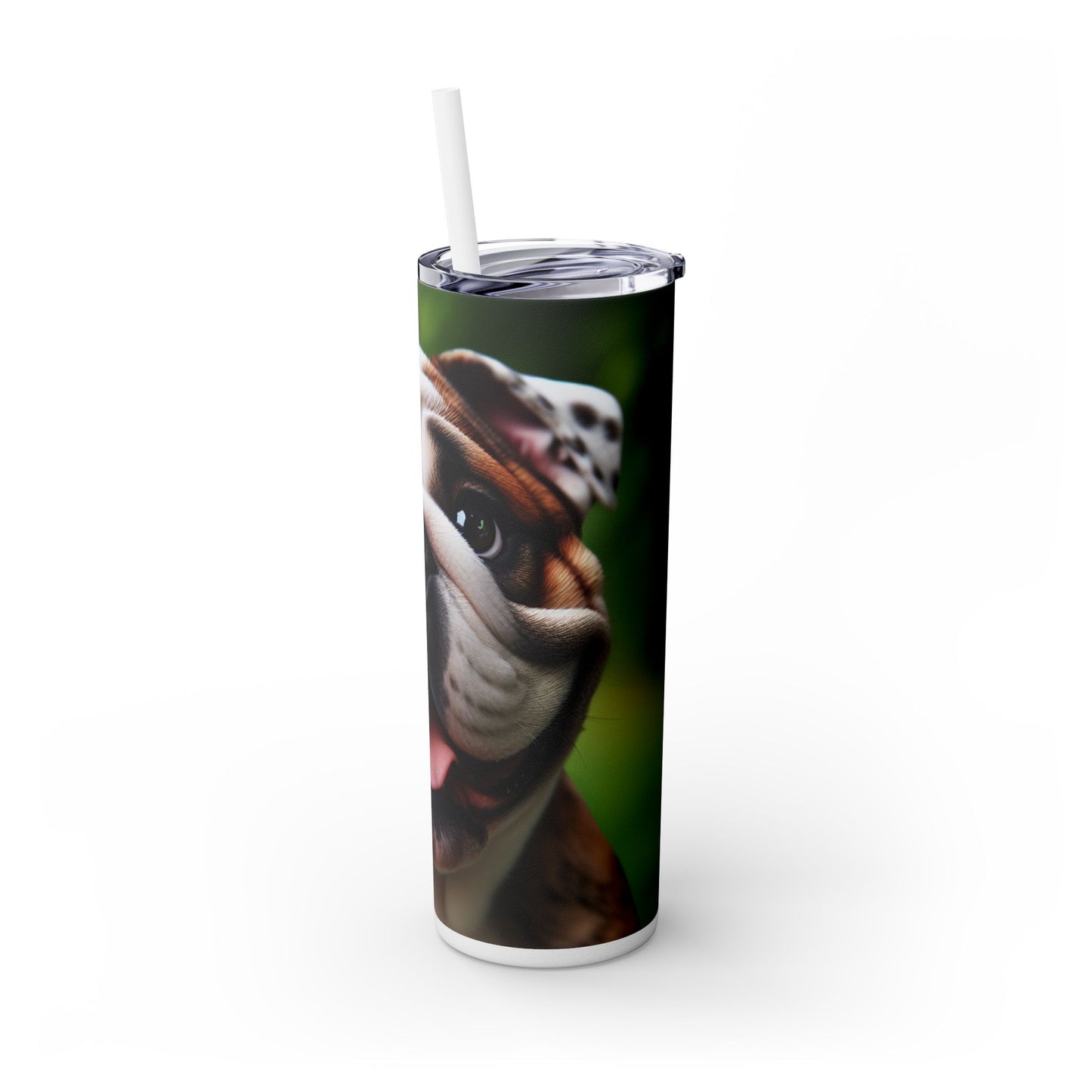 British Bulldog Tumbler with Straw, 20oz