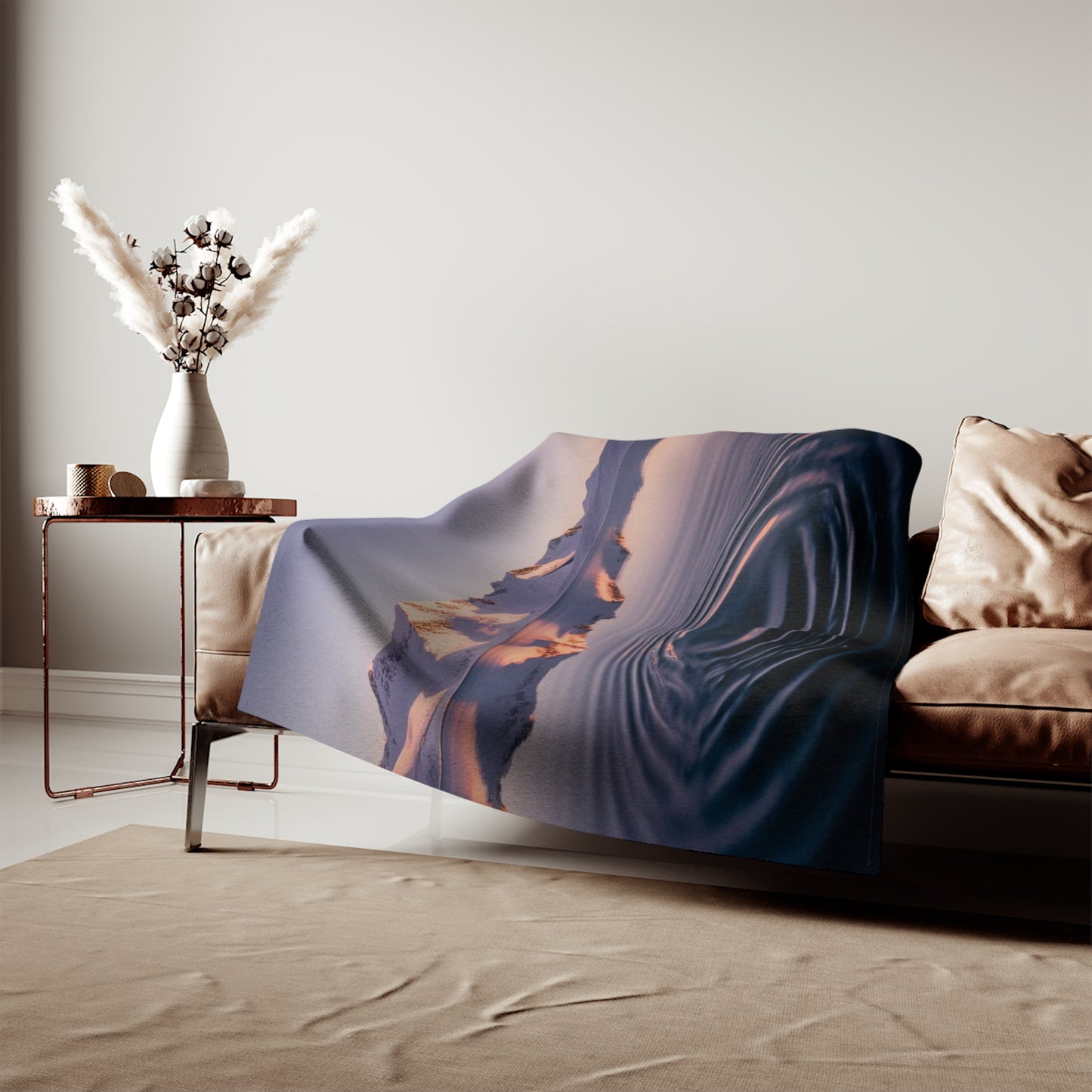 Ripple in a Mountain Lake Sweatshirt Blanket