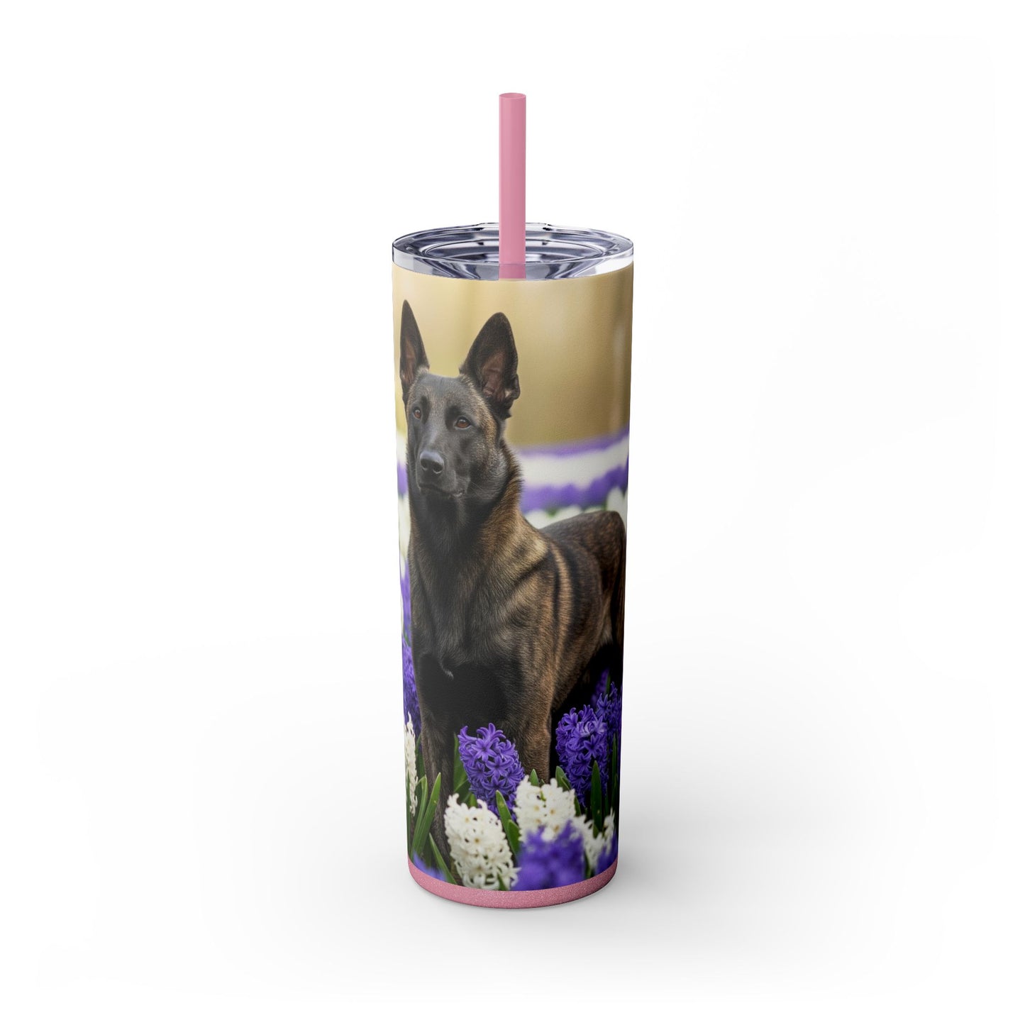 Dutch Shepherd Dog Tumbler with Straw, 20oz