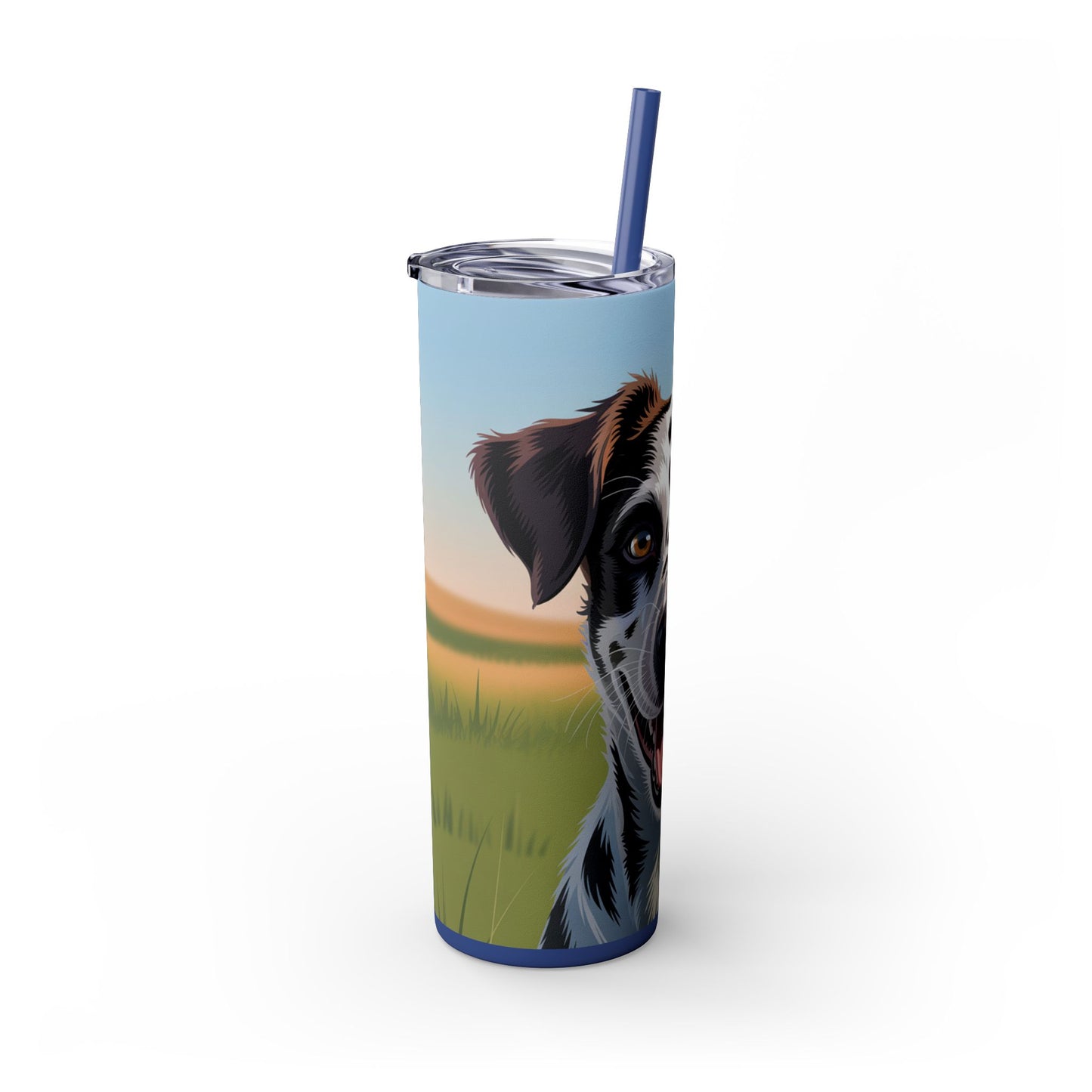 Telomian Skinny Tumbler with Straw, 20oz