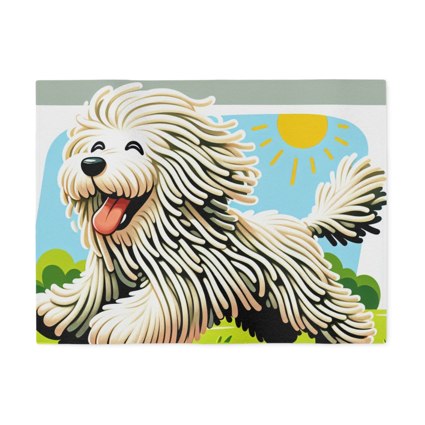 Komondor Sweatshirt Blanket