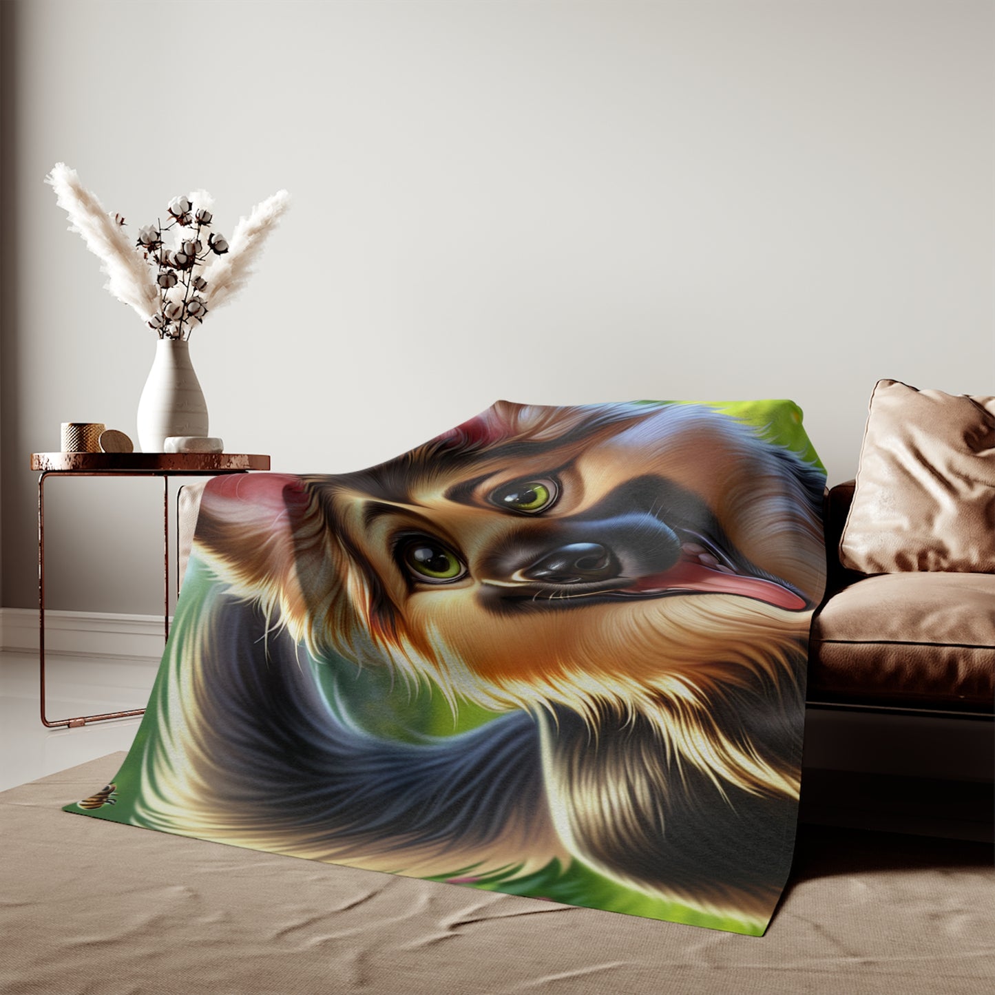 German Shepherd Sweatshirt Blanket