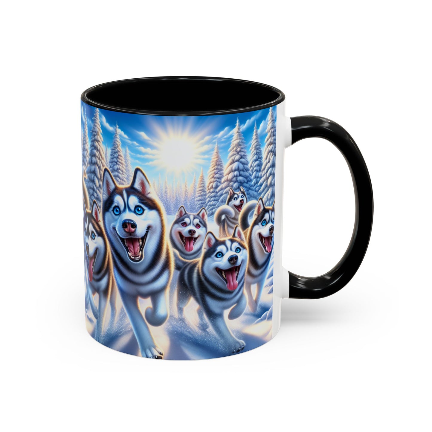 Siberian Husky Accent Coffee Mug - Perfect Gift for Dog Lovers