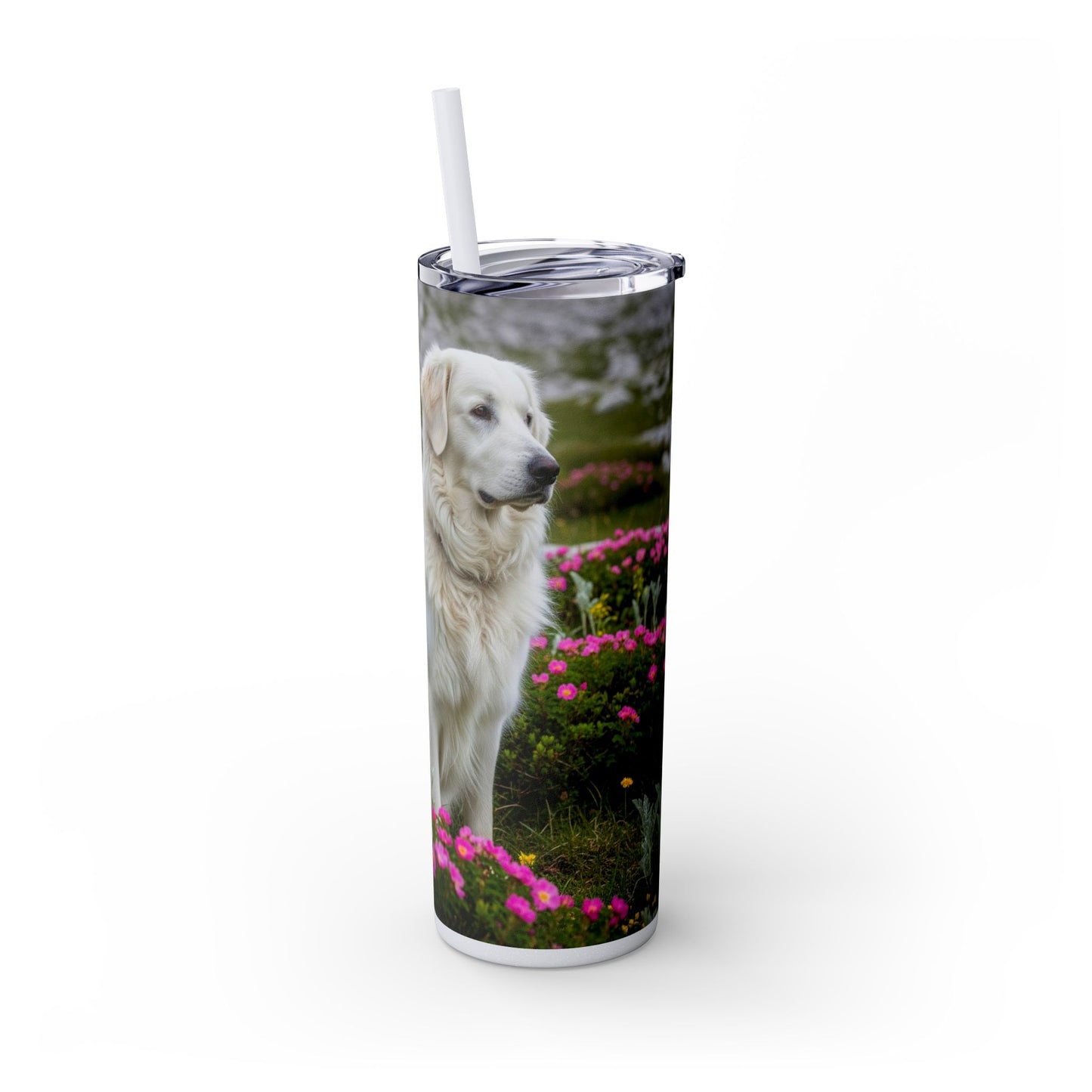 Slovensky Cuvac Tumbler with Straw, 20oz