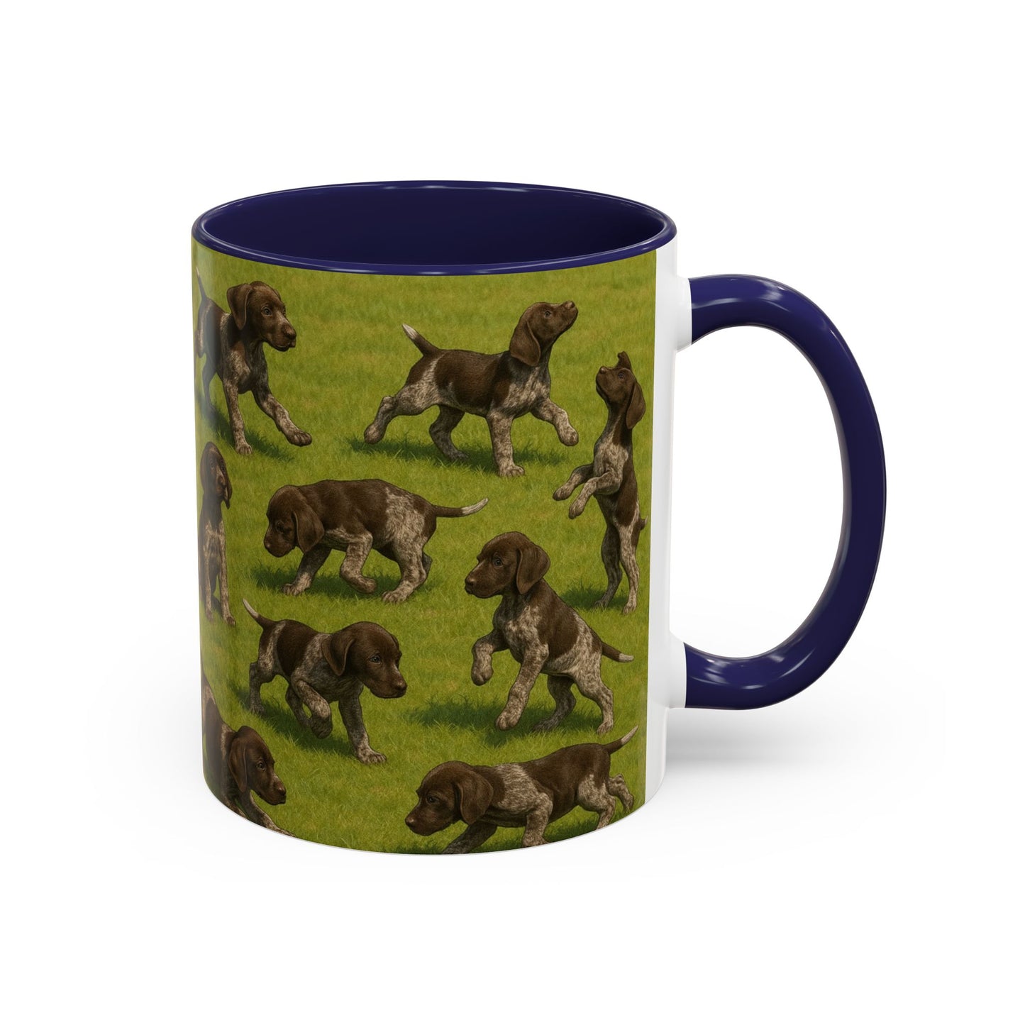 German Shorthaired Pointer puppies Accent Coffee Mug - Perfect Gift for Dog Lovers