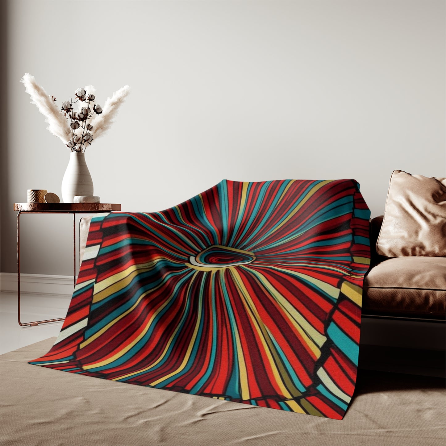 Optical Illusion Sweatshirt Blanket