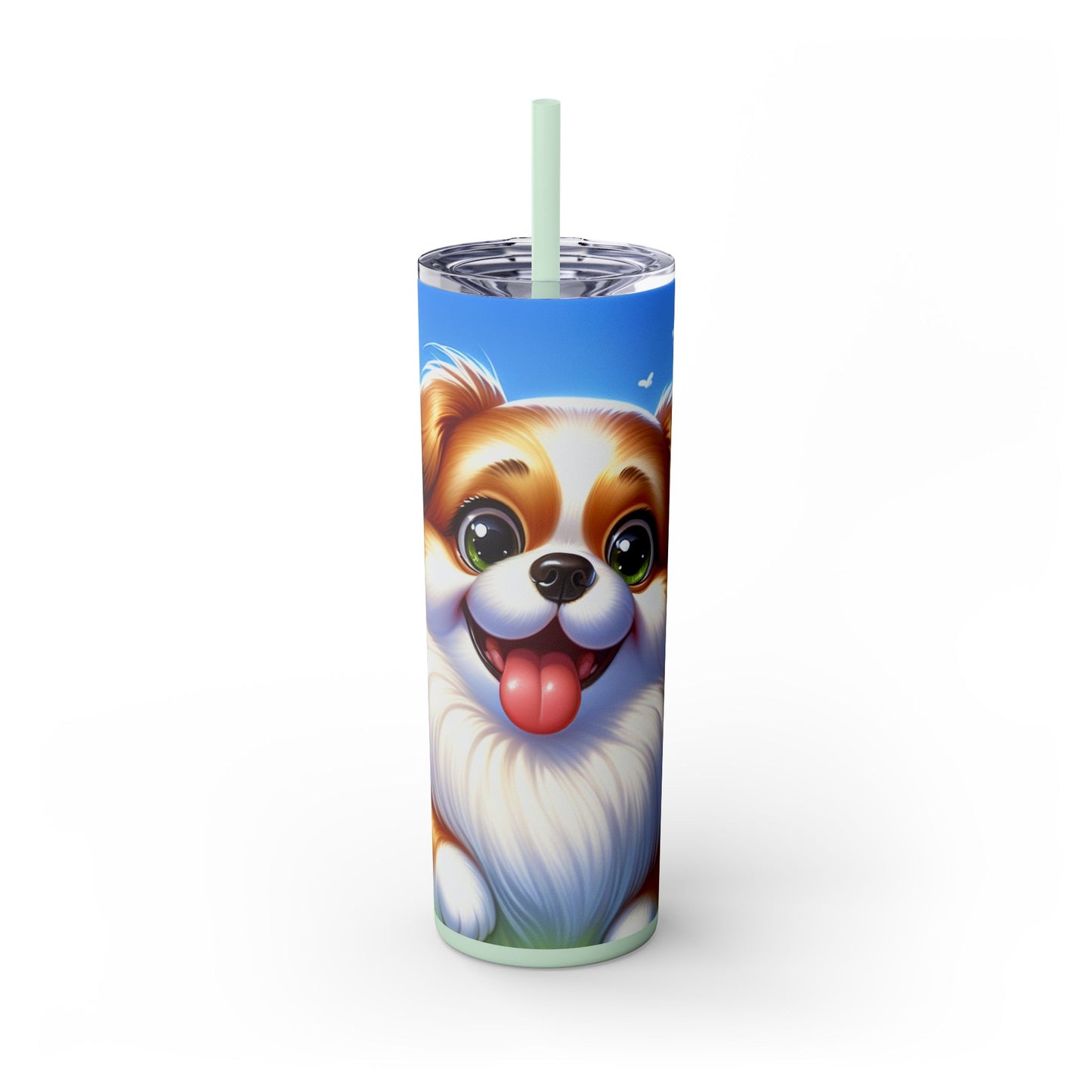 Russian Toy Skinny Tumbler with Straw, 20oz