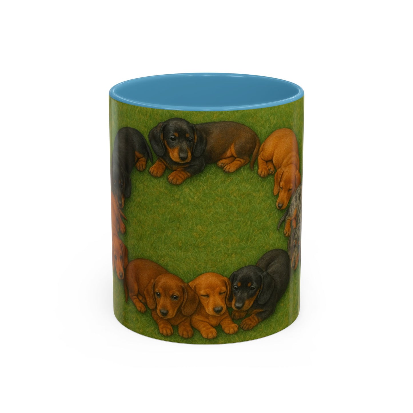 Dachshund puppies Accent Coffee Mug - Perfect Gift for Dog Lovers