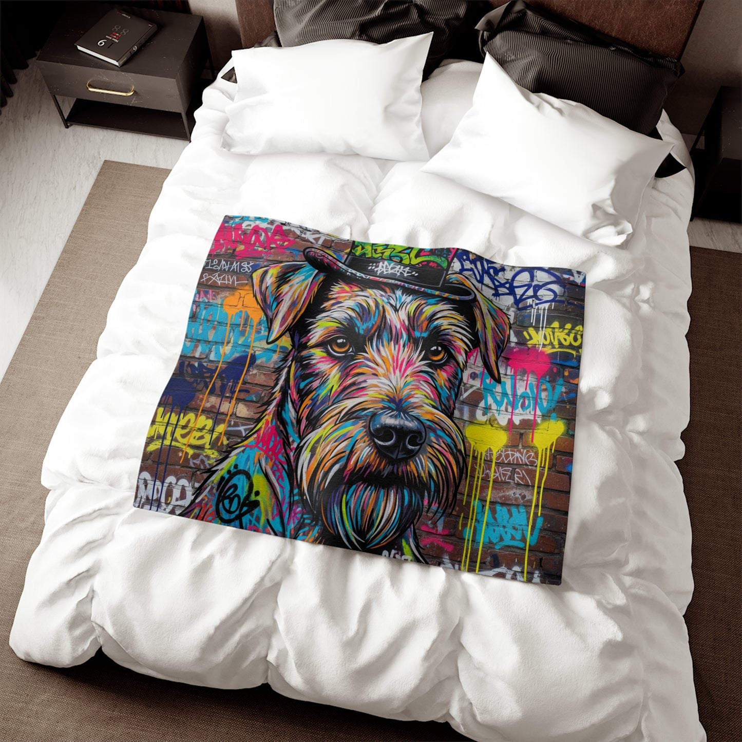 Teddy Roosevelt Terrier Sweatshirt Blanket