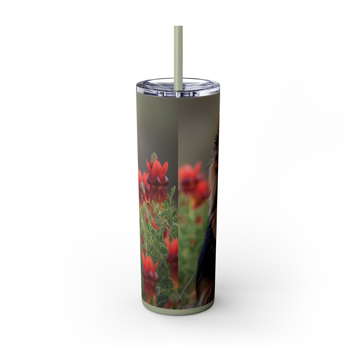 Silky Terrier Tumbler with Straw, 20oz