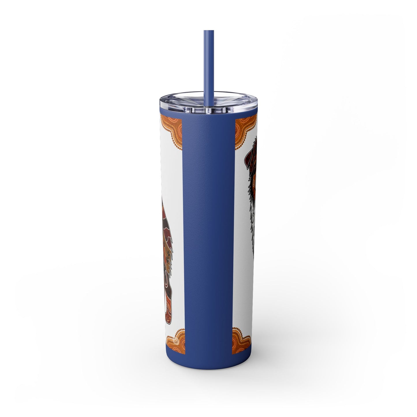 Australian Shepherd Skinny Tumbler with Straw, 20oz