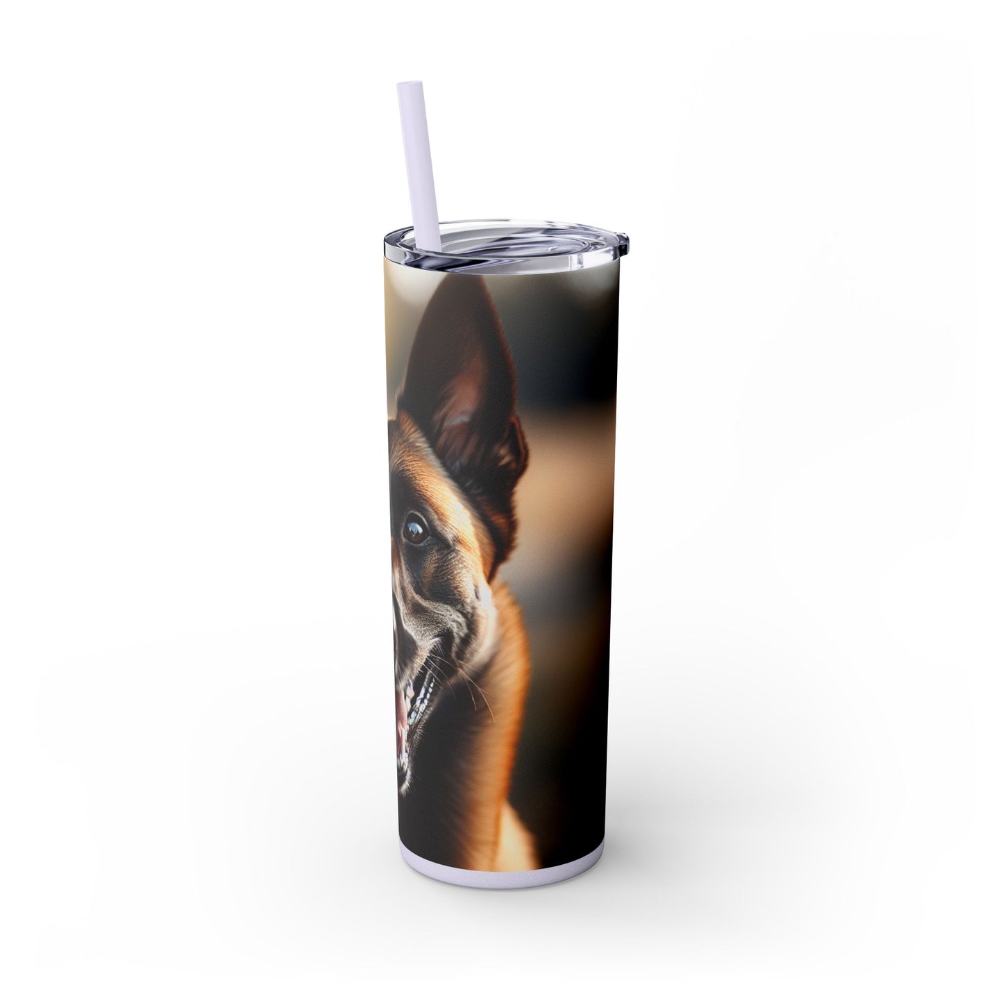 Belgian Shepherd Dog Malinois Tumbler with Straw, 20oz