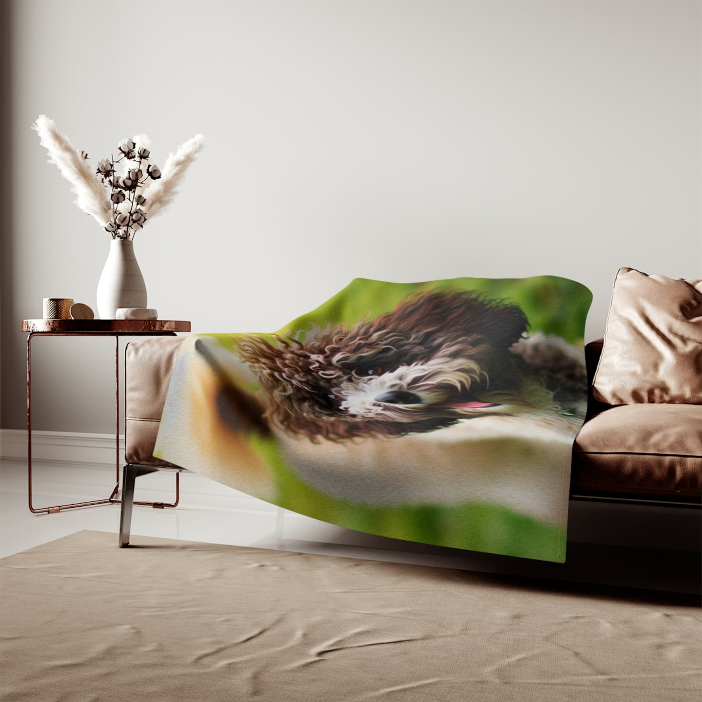 Spanish Water Dog Sweatshirt Blanket