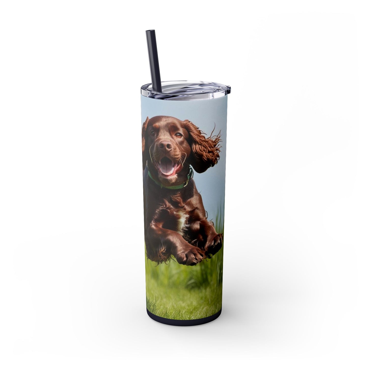 Irish Water Spaniel Tumbler with Straw, 20oz