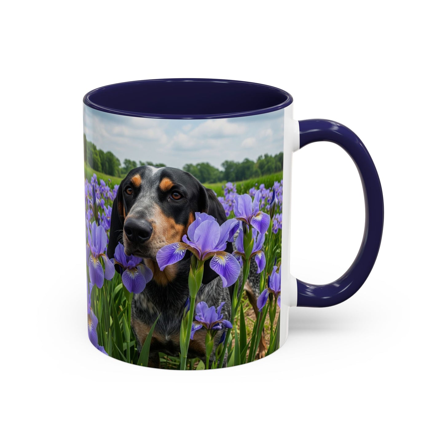 Bluetick Coonhound Accent Coffee Mug - Perfect Gift for Dog Lovers