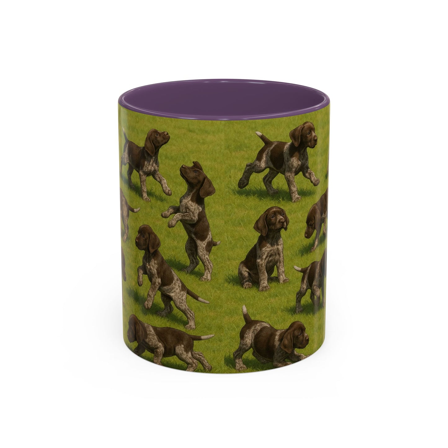 German Shorthaired Pointer puppies Accent Coffee Mug - Perfect Gift for Dog Lovers