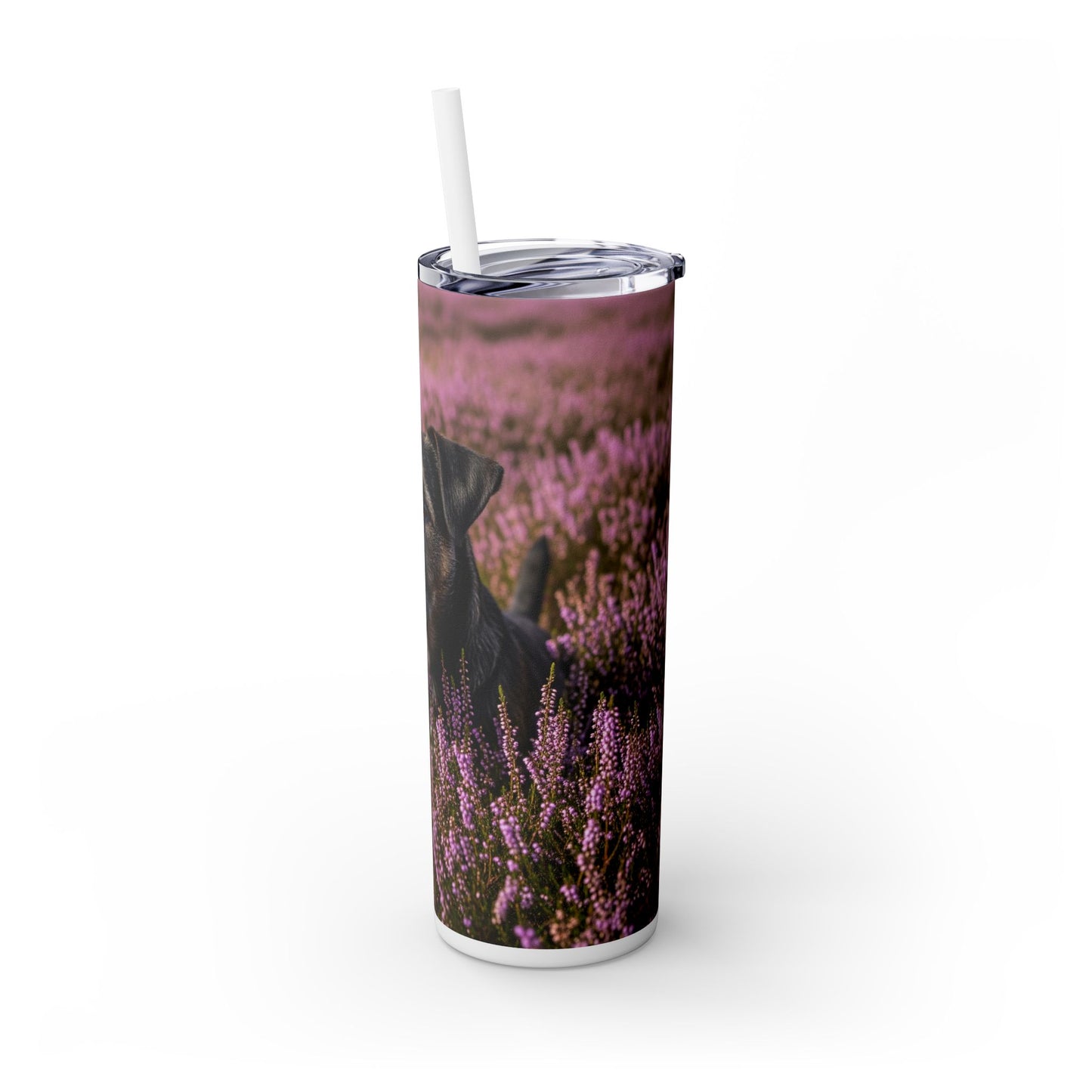 Glen of Imaal Terrier Skinny Tumbler with Straw, 20oz