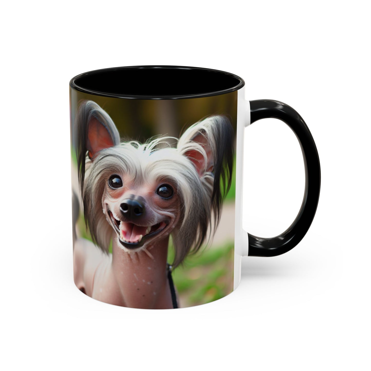 Chinese Crested Dog Accent Coffee Mug - Perfect Gift for Dog Lovers