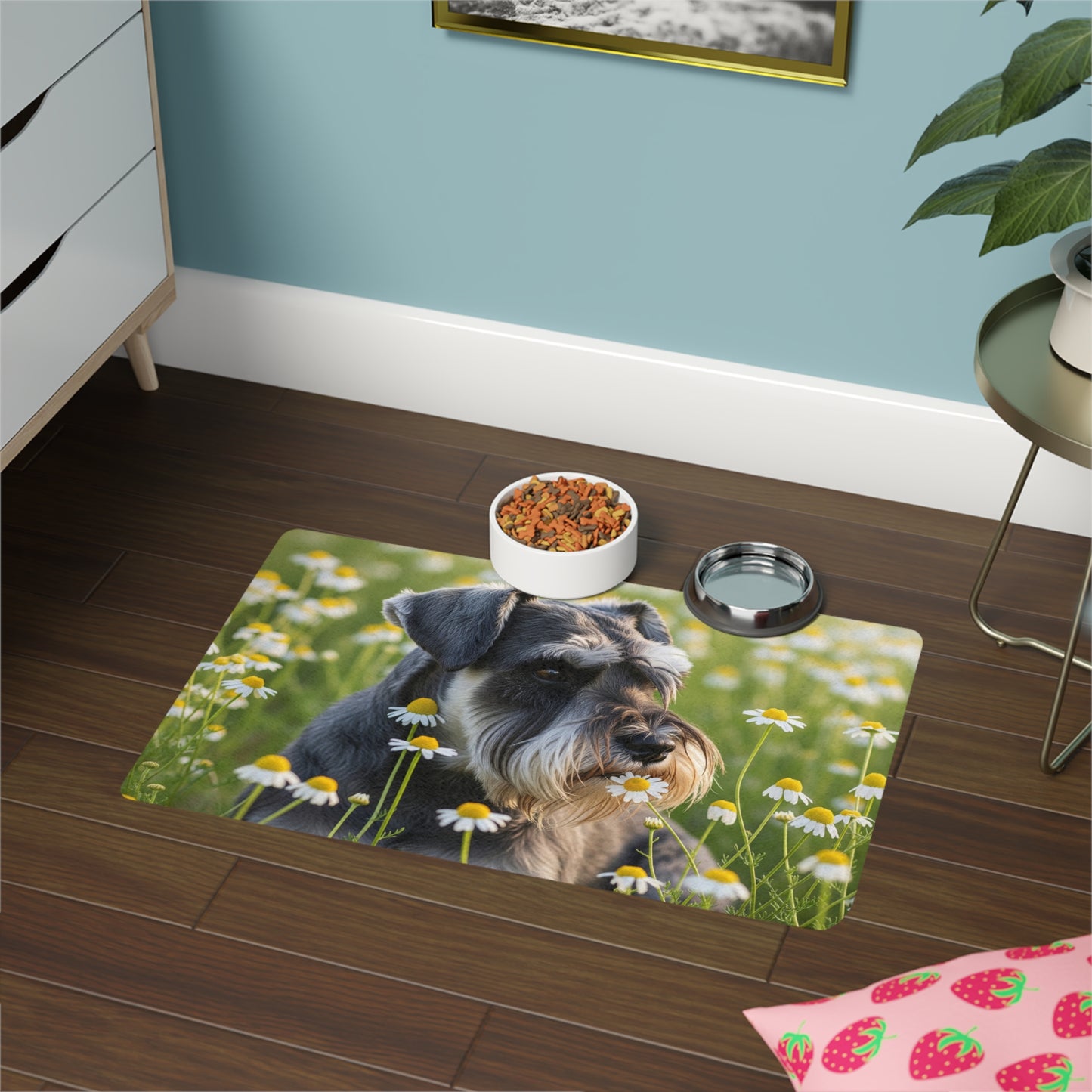 Pet Food Mat (12x18) - Miniature Schnauzer