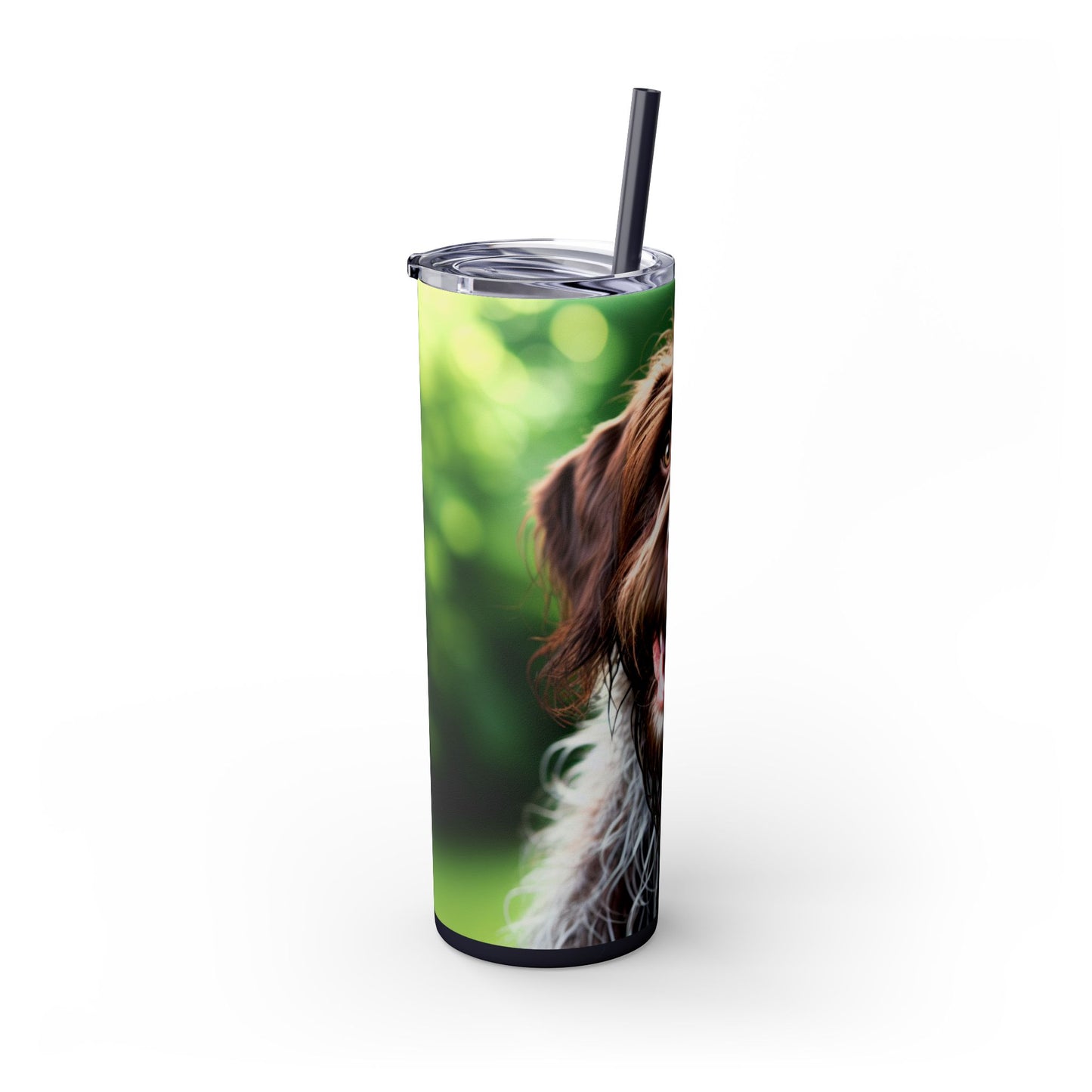 German Wirehaired Pointer Tumbler with Straw, 20oz