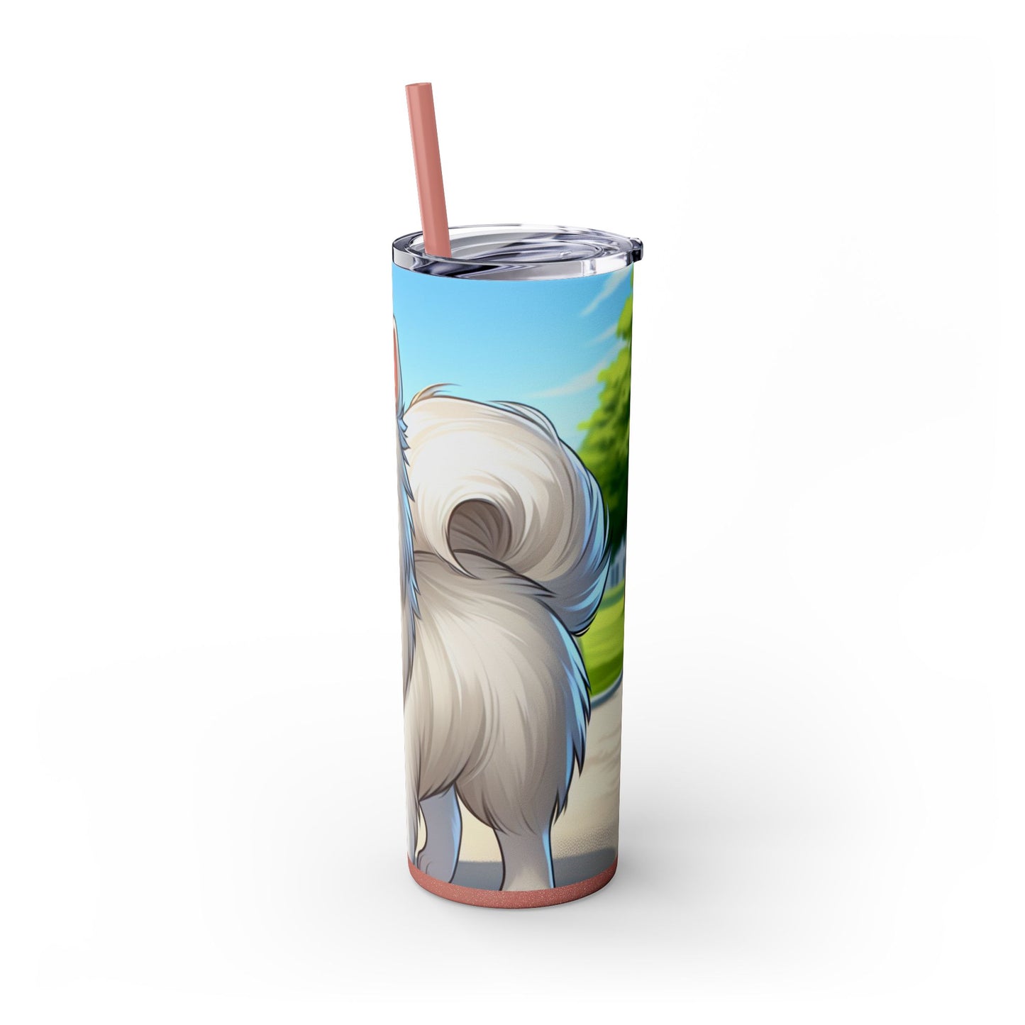Indian Spitz Tumbler with Straw, 20oz