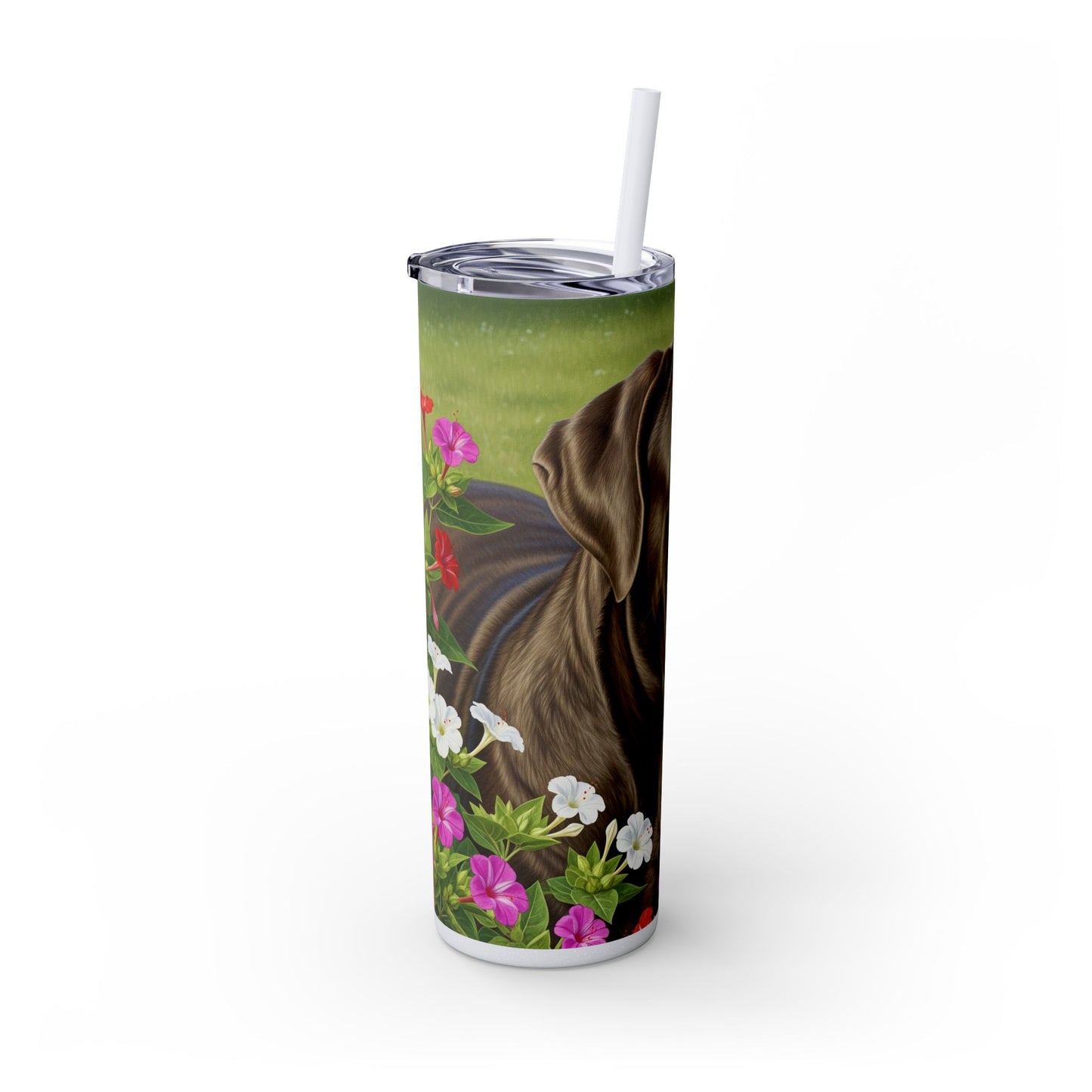 Neapolitan Mastiff Tumbler with Straw, 20oz