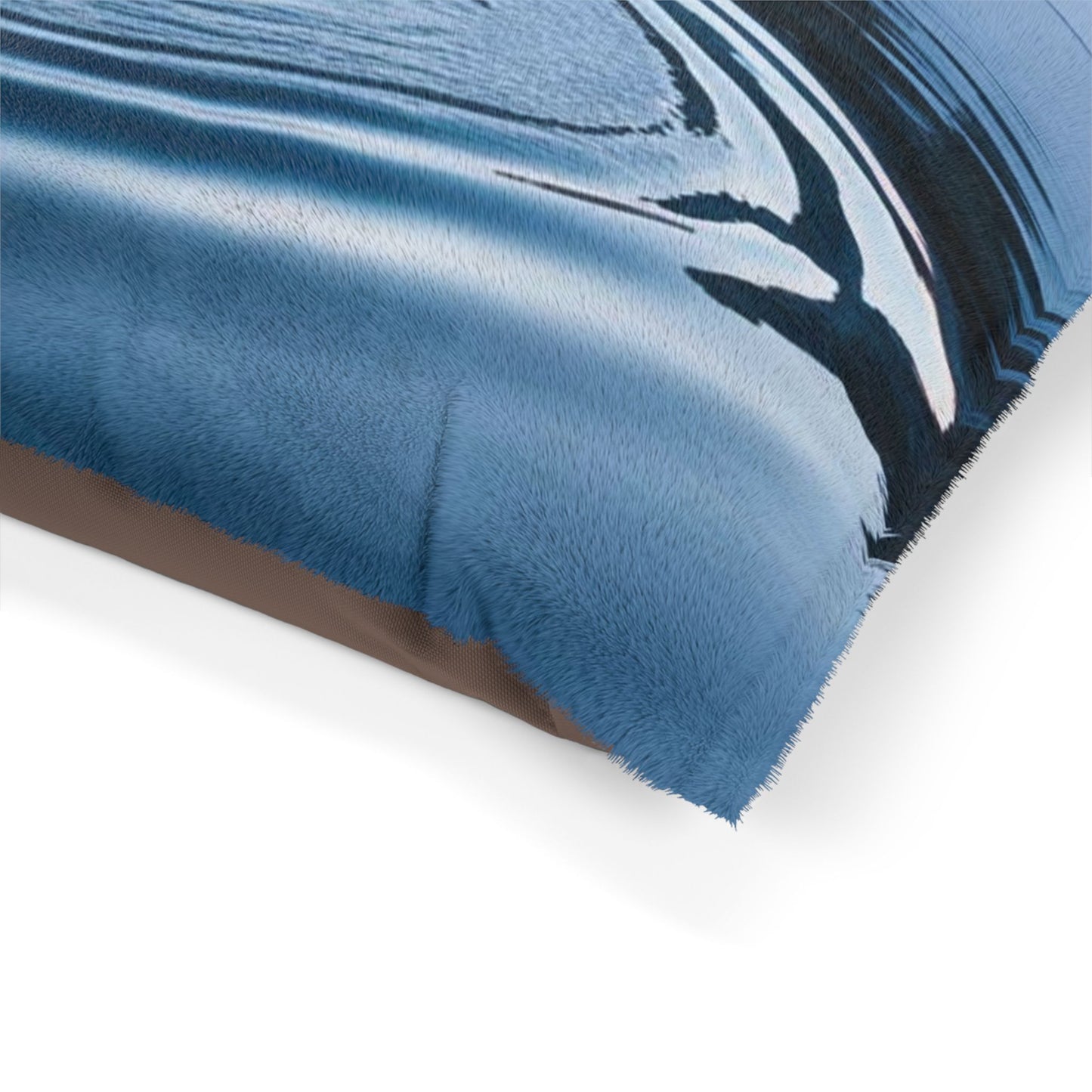 Ripple in a Snowy Mountain Lake Pet Bed