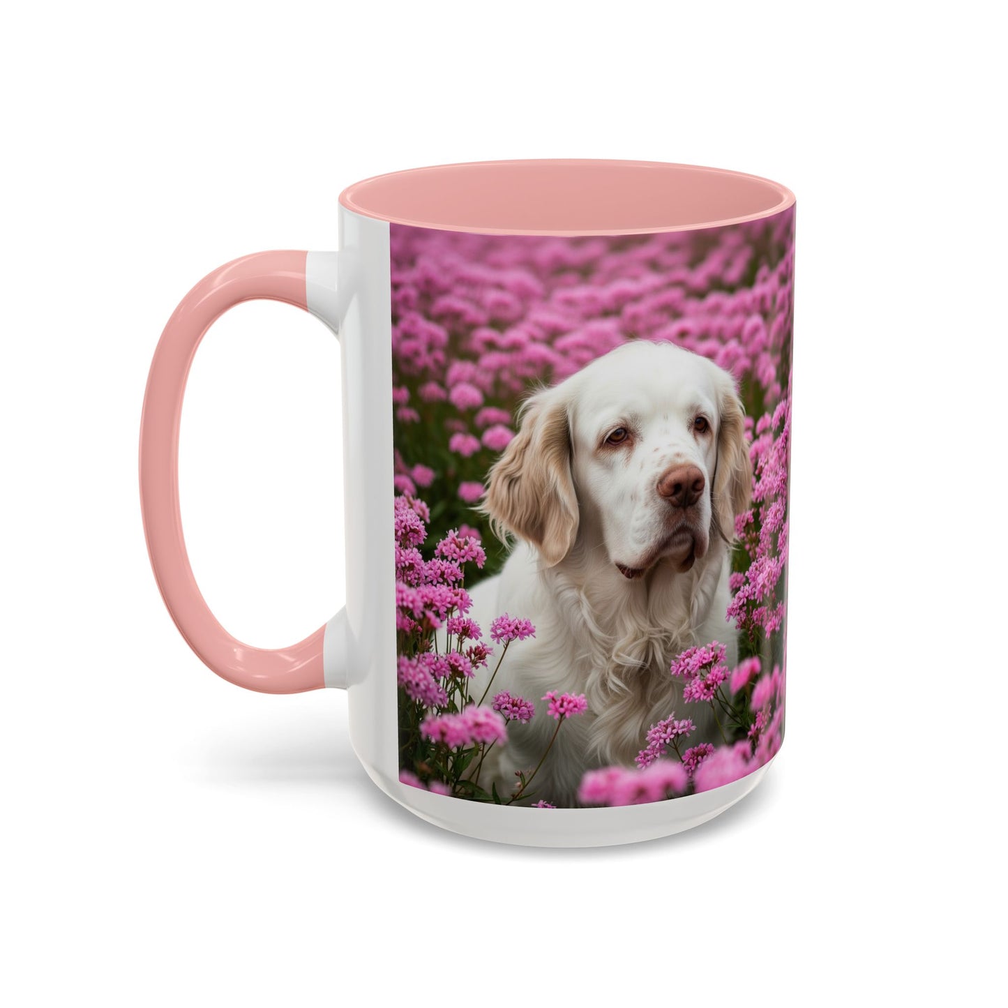 Clumber Spaniel Accent Coffee Mug - Perfect Gift for Dog Lovers