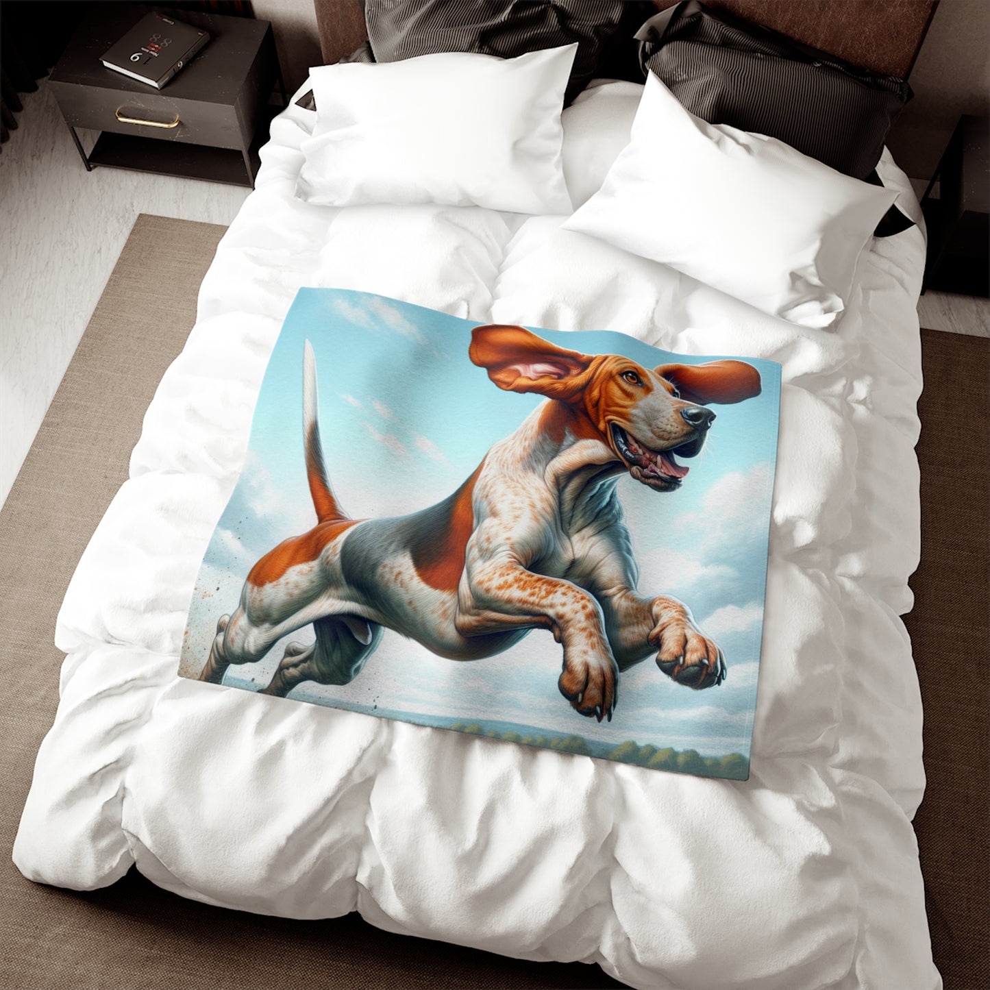 American English Coonhound Sweatshirt Blanket