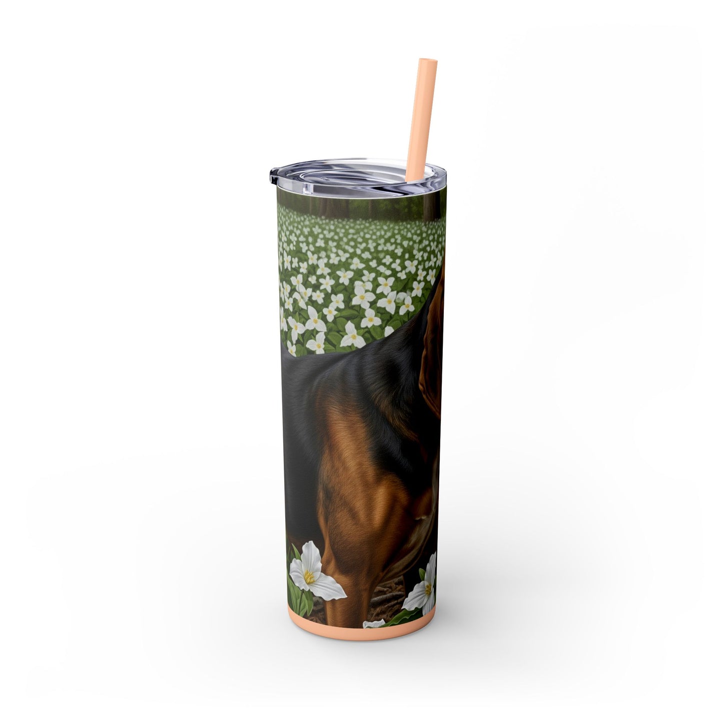 Treeing Walker Coonhound Tumbler with Straw, 20oz