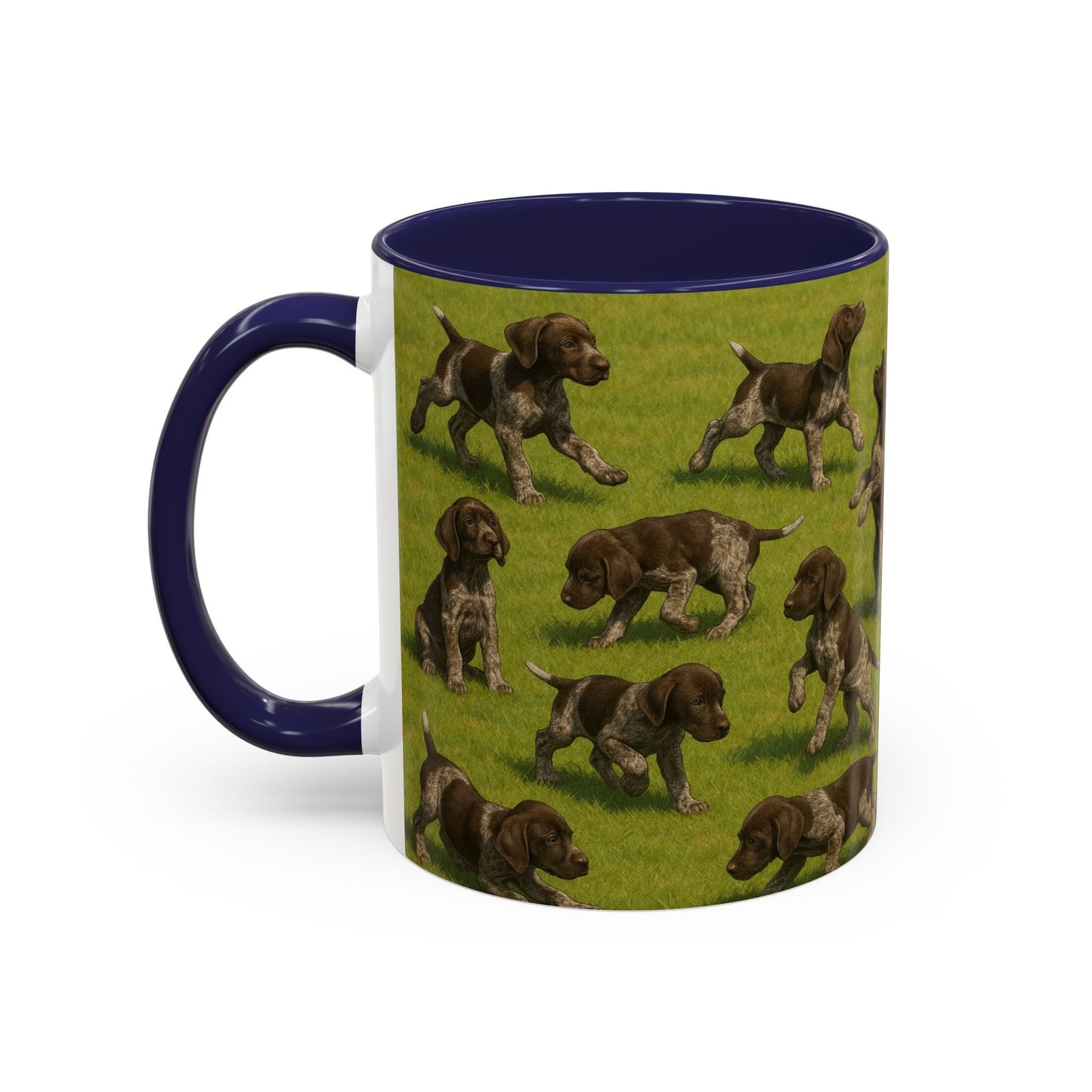 German Shorthaired Pointer puppies Accent Coffee Mug - Perfect Gift for Dog Lovers