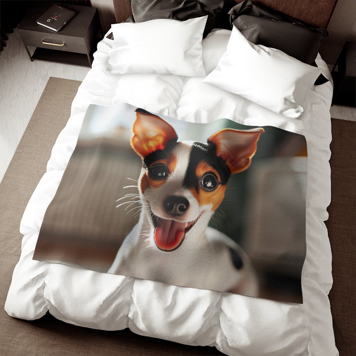 Toy Fox Terrier Sweatshirt Blanket