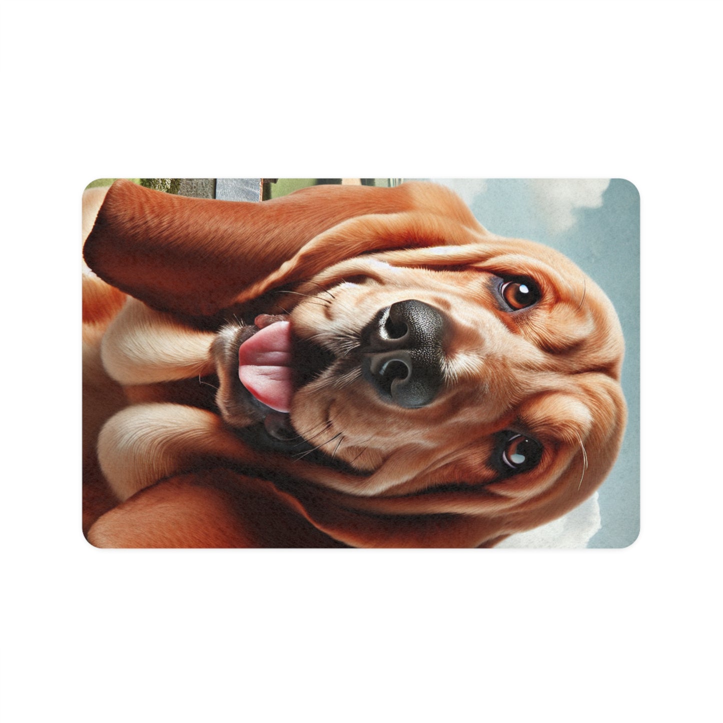 Vertical Pet Food Mat (12x18) - Basset Fauve de Bretagne